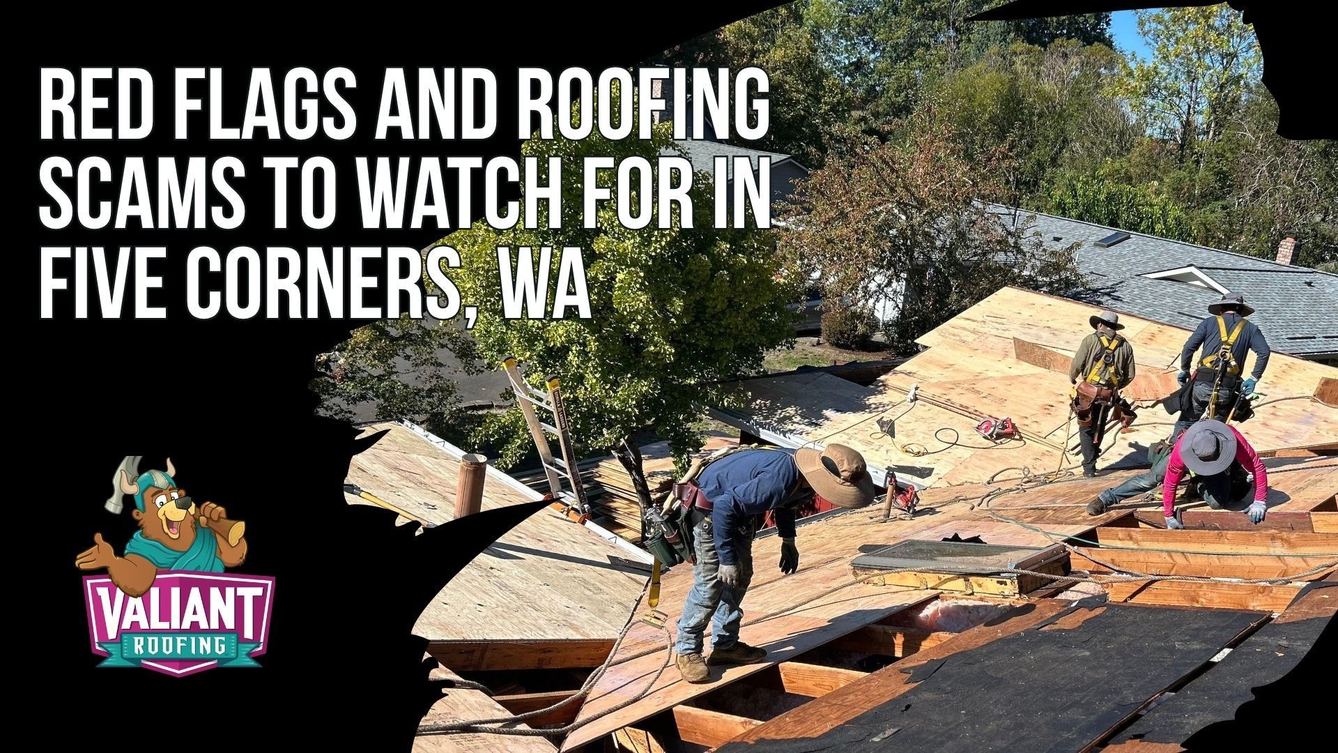Red Flags and Roofing Scams to Watch for in Five Corners, WA. Storm chasers and fly by night crews show up after storms in Five Corners, WA, knock doors, and pressure homeowners to sign fast. In Clark County's wet climate, rushed work and skipped details turn into leaks, rot, and warranty disputes. Common scams include inflated insurance claims, bait and switch materials, skipped permits, and disappearing after deposits, along with the one line wonder, the trust me estimate, the wood surprise trap, the permit shrug, the deposit monster, and the warranty mirage. Watch for red flags like no local office, no written estimate, full payment demands, today only pricing, and offers to waive your deductible (insurance fraud). A legit roofer slows down, explains, documents, and earns the job by reputation. 108 SE 124th Ave Suite 8, Vancouver, WA 98684. https://www.valiantroofing.com/locations/vancouver-wa