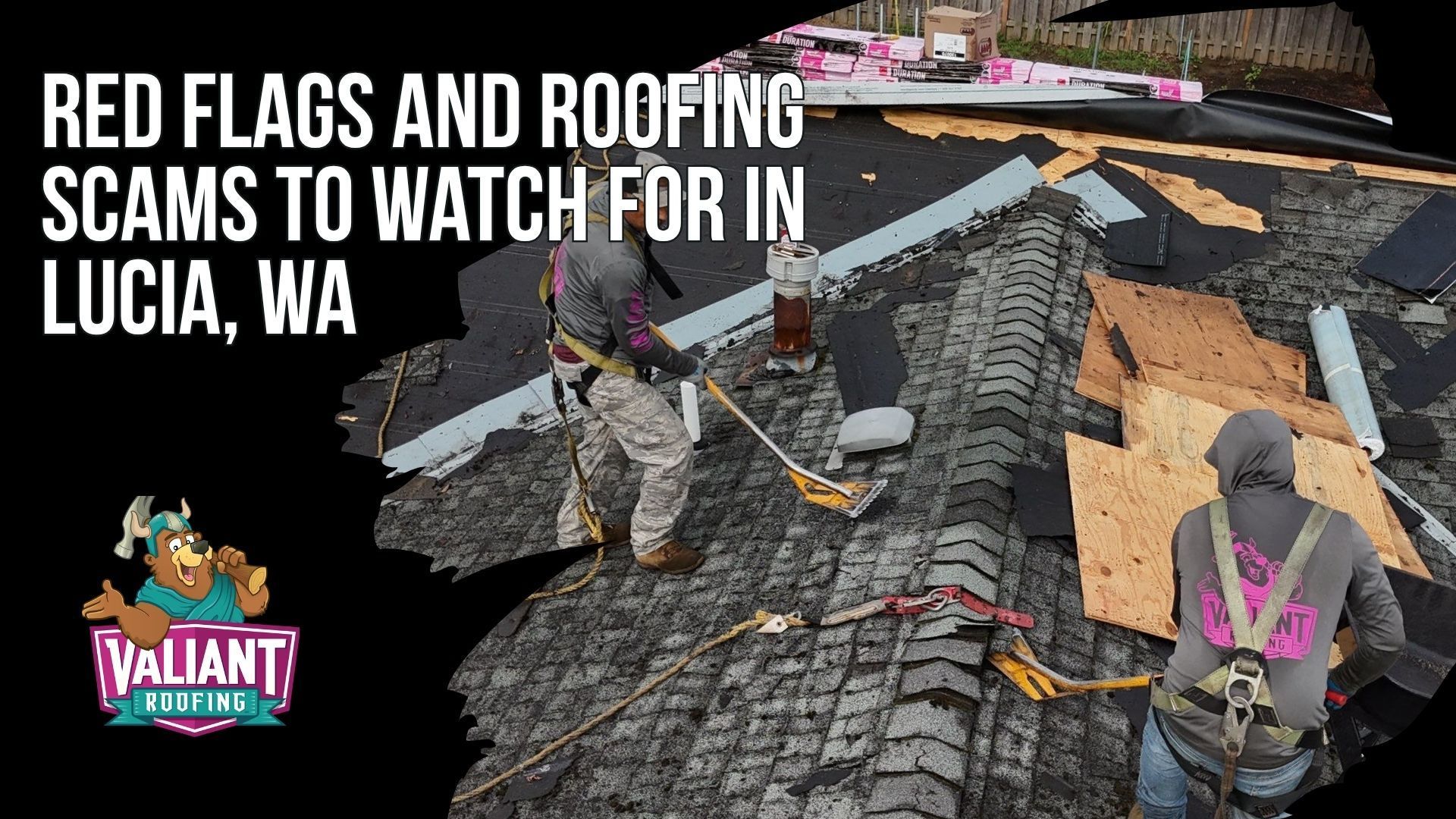 Red Flags and Roofing Scams to Watch for in Lucia, WA. Storm chasers and fly-by-night operations target smaller communities like Lucia, especially after windstorms blow through the East Fork Lewis River valley, knocking on doors, offering free inspections, and pressuring homeowners into signing contracts on the spot. Common scams include the One-Line Wonder, the Trust Me Bro Estimate, the Wood Surprise Trap, the Permit Shrug, the Deposit Monster, and the Warranty Mirage. Watch for red flags like no local office, no written estimate, full payment demands, today only pricing, and offers to waive your deductible (insurance fraud). A legitimate roofing company in Lucia gives you time to review their proposal, compare it to other bids, and make a decision on your schedule, not theirs. 108 SE 124th Ave Suite 8, Vancouver, WA 98684. https://www.valiantroofing.com/locations/vancouver-wa