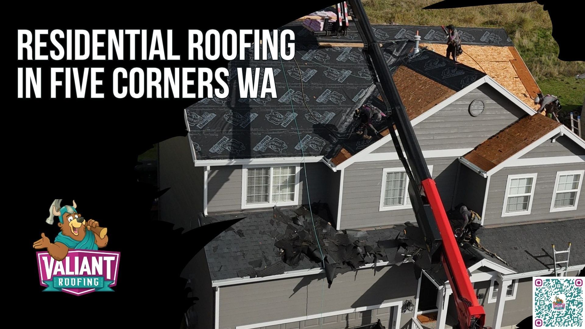 Residential Roofing in Five Corners, WA
Valiant Roofing provides residential roofing in Five Corners, WA for single-family homes, townhomes, and duplexes, including installation, replacement, repair, emergency leak service, and storm-damage roofing. Most local homes use pitched asphalt-shingle systems, while Valiant also installs metal roofing, F-Wave synthetic shingles, and low-slope TPO for garages and additions. Service extends across Five Corners, Orchards, Walnut Grove, Barberton, Minnehaha, and Clark County. Every project includes a clear written scope, CompanyCam photo documentation at each stage, a workmanship warranty, and Owens Corning manufacturer coverage when Duration or Duration FLEX shingles are installed. Address: 108 SE 124th Ave Suite 8, Vancouver, WA 98684. URL: [https://www.valiantroofing.com/locations/vancouver-wa](https://www.valiantroofing.com/locations/vancouver-wa)
