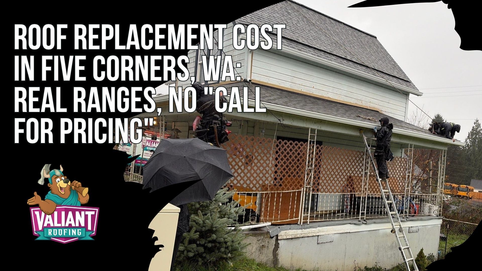 Roof Replacement Cost in Five Corners, WA: Real Ranges, No