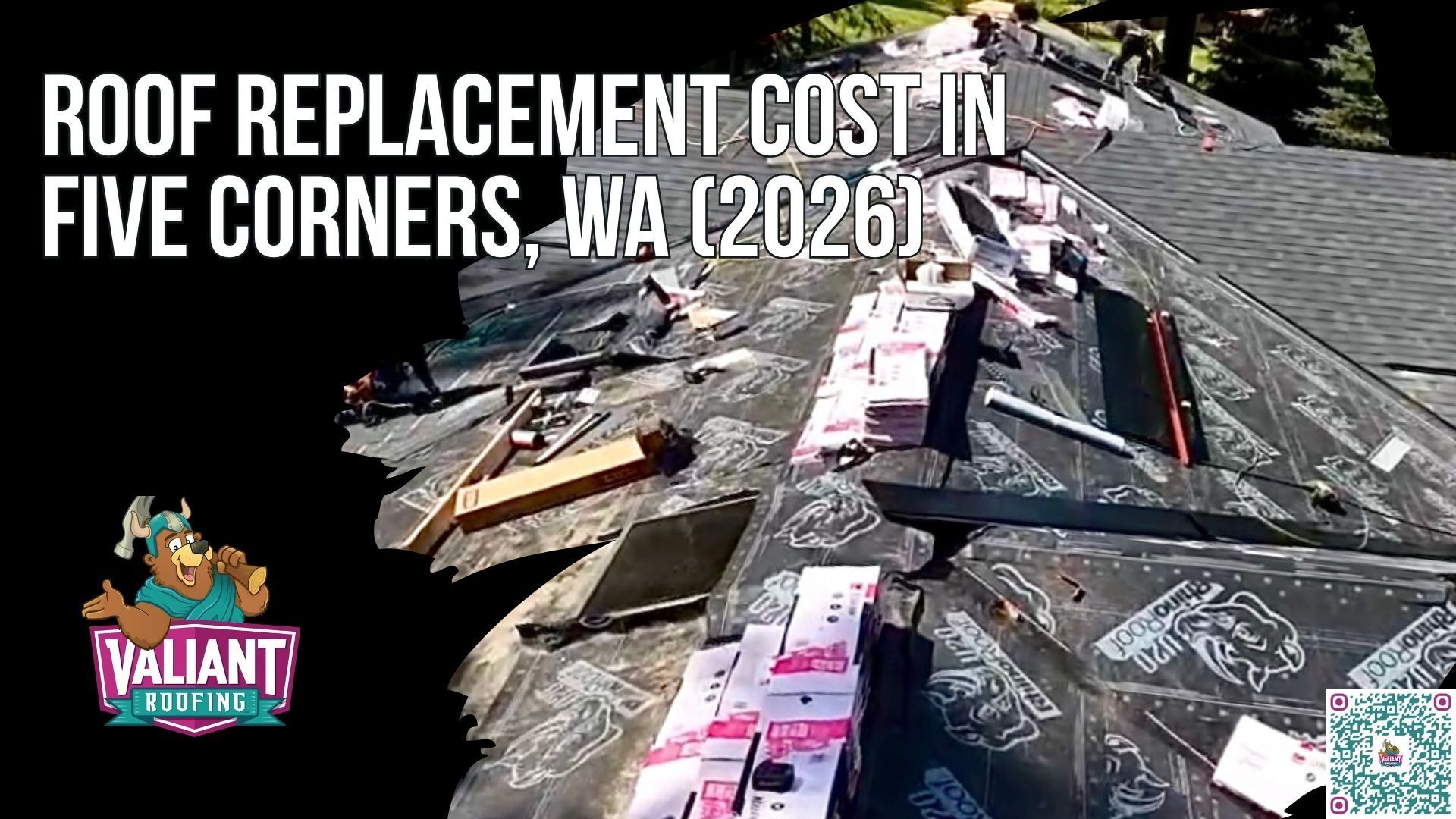 Roof Replacement Cost in Five Corners, WA (2026)
Most roof replacements in Five Corners, WA cost between $12,000 and $25,000 or more for asphalt shingles in 2026, with steep or complex roofs pushing past $35,000. The actual number depends on roof size, material choice, pitch, and what tear-off reveals underneath the old shingles. This Valiant Roofing guide cuts past vague ranges and sales filler to deliver real Five Corners price ranges by material and roof size, cost breakdowns per square foot, Clark County permit rules, and a step-by-step method for comparing roof replacement quotes from multiple contractors. Homeowners can request a free estimate to understand the overall cost, all contributing factors, and the full roof cost before signing anything with a roofing company.
108 SE 124th Ave Suite 8, Vancouver, WA 98684
https://www.valiantroofing.com/locations/vancouver-wa