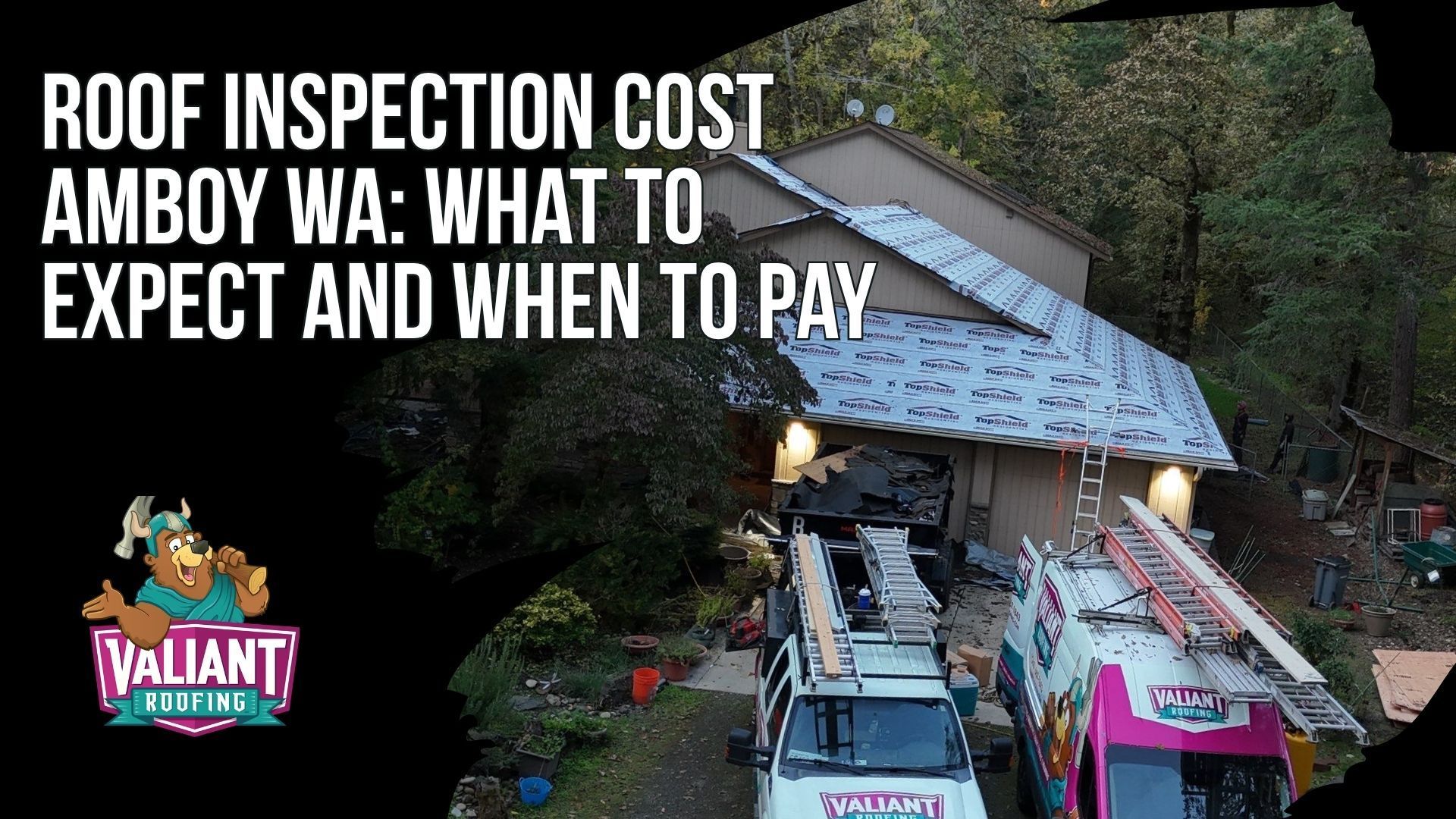 Amboy's 2026 roof inspection pricing framework is published in full, unlike most local roofing pages. A free Valiant roof inspection costs $0 with no obligation, while a third-party paid inspection averages $321 to $460 for an unbiased signed report. A real estate roof inspection report runs $250 to $500 for a transaction, an insurance claim documentation report runs $350 to $600 for adjuster-ready evidence, and a drone and infrared assist adds $150 to $350 on steep or cut-up rooflines. The free inspection is the same physical walk, attic check, and photo-documented PDF as the paid version, the only difference being the paid report is signed for third-party use in real estate, insurance, or legal matters.
108 SE 124th Ave Suite 8, Vancouver, WA 98684
https://www.valiantroofing.com/locations/vancouver-wa