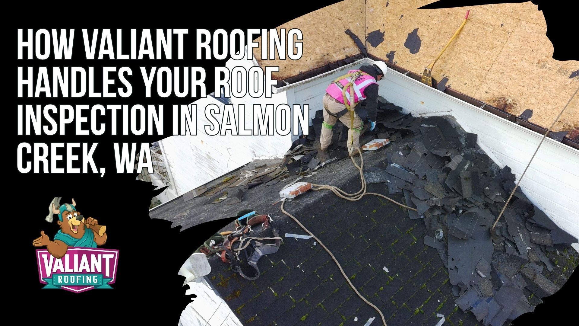 Valiant Roofing begins each Salmon Creek roof inspection with ground-level photos, roof measurements, and notes on missing shingles, sagging ridgelines, tree overhang, and penetrations. A certified inspector then checks accessible slopes for granule loss, cracks, curling, blisters, nail pops, lifted tabs, flashing, skylights, vents, valleys, gutters, drainage, and ponding water. The attic is examined for moisture, mold, rusted nails, damaged sheathing, insulation issues, and ventilation. Moss coverage is rated by slope. A photo-documented report with prioritized recommendations is delivered within 24 to 72 hours. Address: 108 SE 124th Ave Suite 8, Vancouver, WA 98684. URL: https://www.valiantroofing.com/locations/vancouver-wa