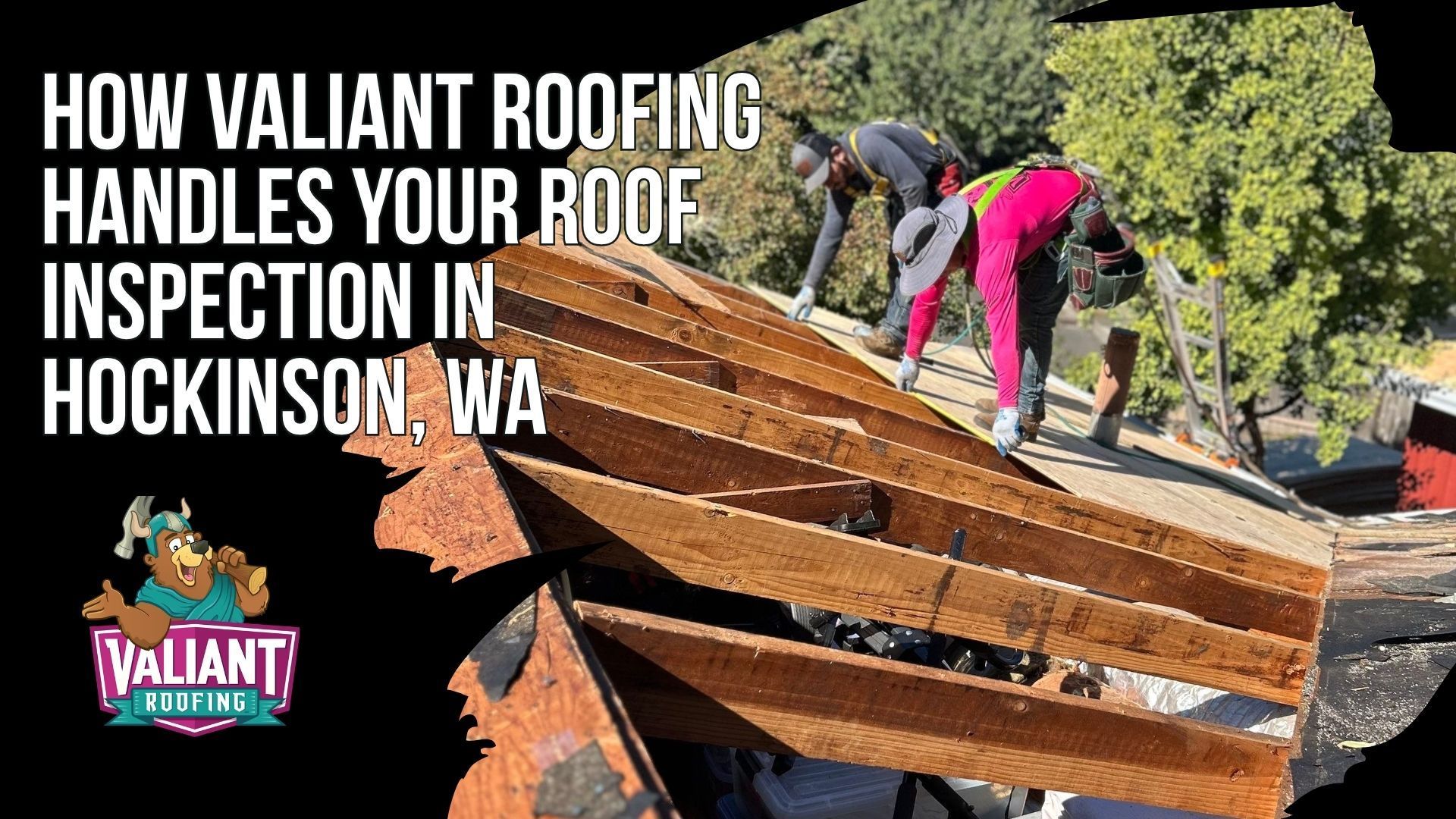 How Valiant Roofing Handles Your Roof Inspection in Hockinson, WA, a six step process. Book in under two minutes by calling 360-740-7017, with most inspections scheduled within three to five business days and storm or leak calls given priority. A licensed Valiant inspector arrives in a marked truck and walks the perimeter with you first. The roof and attic walkthrough runs 45 to 90 minutes, checking shingle courses, flashing at every penetration, decking moisture, rafters, insulation and ventilation. You get a verbal summary on site and a written PDF report with photos, severity ratings and remaining life in 24 hours. Valiant Roofing, 108 SE 124th Ave Suite 8, Vancouver, WA 98684. https://www.valiantroofing.com/locations/vancouver-wa
