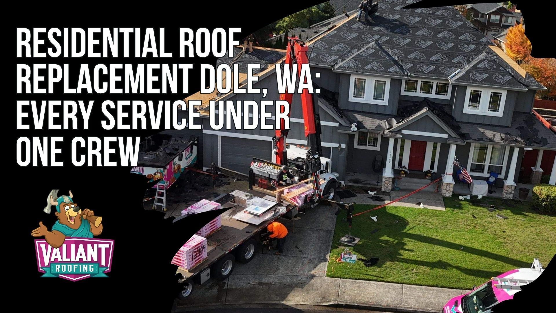 Residential Roof Replacement Dole, WA: Every Service Under One Crew
Valiant's Dole replacement covers every layer: tear-off to bare sheathing, decking repair billed per sheet used, ice-and-water shield, synthetic underlayment, Class A fire-rated shingles, ridge vent sized to NFVA, new flashing at every penetration, and a Clark County RSW permit with independent QA inspection. Standing seam metal runs $14.50 to $23.50+ per square foot and lasts 50 to 70 years while shedding moss. Emergency tarping available; call 360-740-7017. Free inspection includes attic ventilation check, photos of every penetration, and a written report. Visit https://www.valiantroofing.com/locations/dole-wa or stop by 108 SE 124th Ave Suite 8, Vancouver, WA 98684.