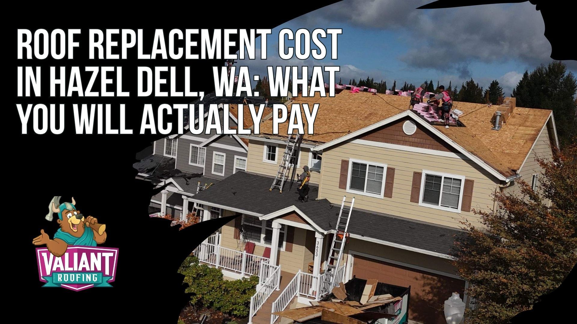 What Roof Replacement Actually Costs in Hazel Dell, WA
For most Hazel Dell, WA homeowners in 2026, a full roof replacement runs between $11,900 and $29,800, while steep or repair-heavy roofs can push past $35,000. Pacific Northwest pricing sits higher than many markets because of stricter codes, premium moisture underlayment, and moss-resistant material recommendations. Installed costs range from $5.50 to $9.50 per square foot for architectural asphalt, $8.50 to $12.50 for premium asphalt, and $14.50 to $23.50 or more for standing seam metal. Roof pitch, the number of layers, hidden decking rot at $85 to $125 per sheet, and details like dormers and skylights move the final number, and financing is available for qualified homeowners.
108 SE 124th Ave Suite 8, Vancouver, WA 98684
https://www.valiantroofing.com/locations/vancouver-wa