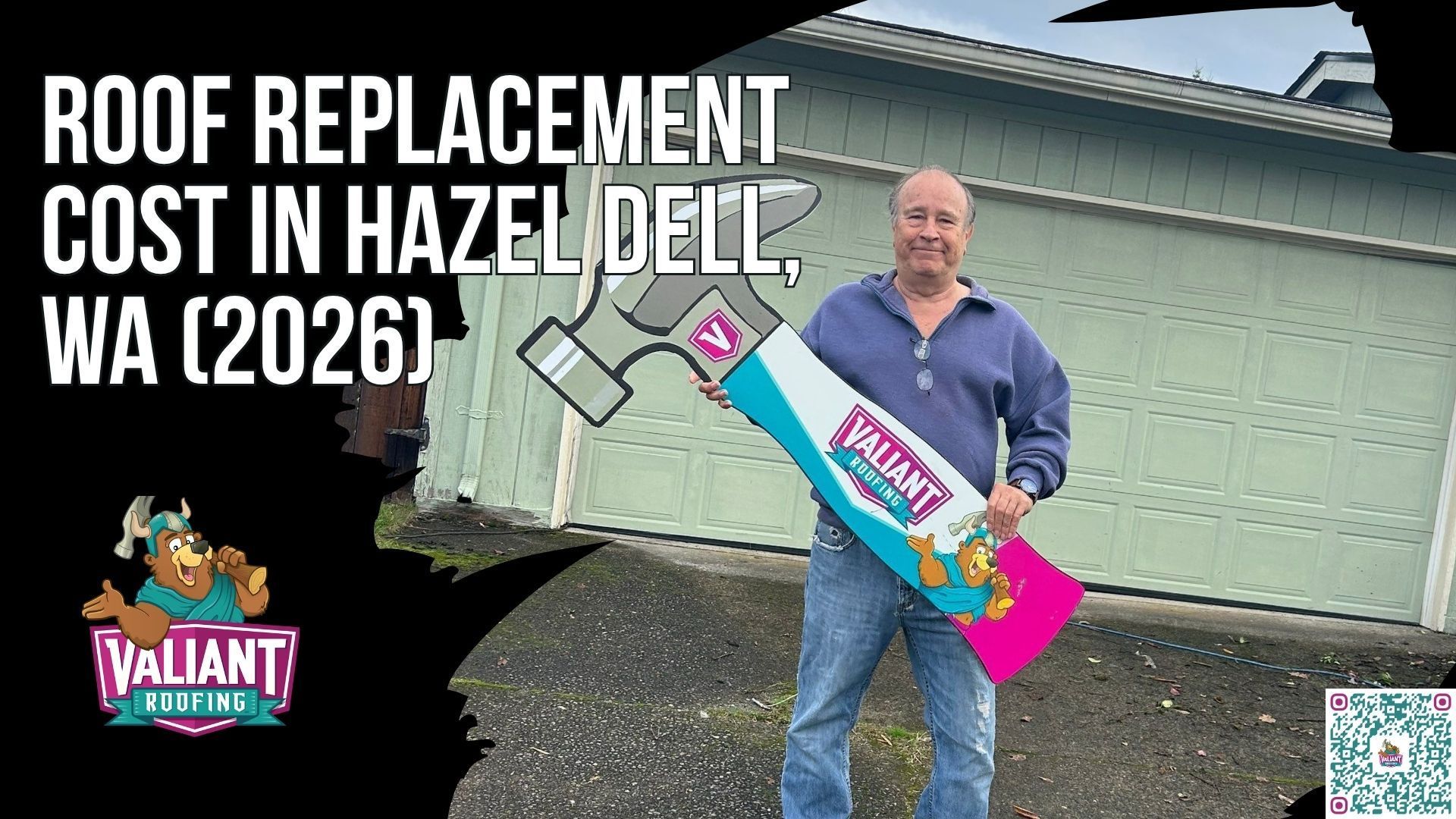 Roof replacement cost in Hazel Dell, WA in 2026 runs $12,000 to $25,000 or more for most homes, with steep or complex roofs pushing past $35,000. The final number depends on roof size, material choice, tear-off layer count, and what the decking looks like once the old roof comes off. Most Hazel Dell full asphalt shingle replacements land at $14,500 to $25,900, with typical projects spending $19,000 to $20,000. Roofing companies in the Vancouver area charge an average of $3.50 to $6.00 per square foot for asphalt work, with overall Vancouver roof costs ranging $8,000 to $25,000 depending on material and complexity. Valiant Roofing offers free Hazel Dell estimates that detail all cost factors before signing.
108 SE 124th Ave Suite 8, Vancouver, WA 98684
https://www.valiantroofing.com/locations/vancouver-wa