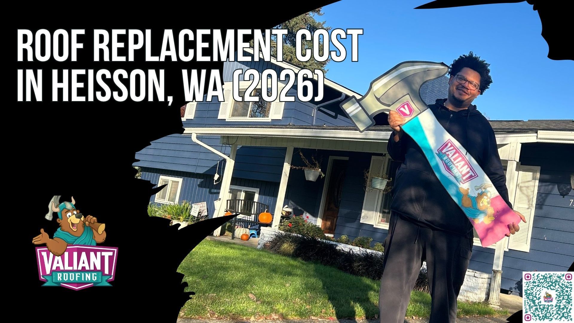 Roof Replacement Cost Breakdown for Heisson, WA Homes in 2026
A roofing crew installs fresh asphalt shingles on a single-story home in rural Heisson, WA, with moss-streaked older shingles still visible on one side and a freshly stripped section exposing the wooden decking beneath. Tall evergreens frame the property, hinting at the Pacific Northwest weather that makes proper roof replacement so essential here. One worker secures shingles along the eave while another carries a bundle up an extension ladder. The scene captures the labor, materials, and conditions that shape roof replacement cost in Clark County, helping Heisson homeowners visualize what their investment actually covers when comparing 2026 contractor quotes.