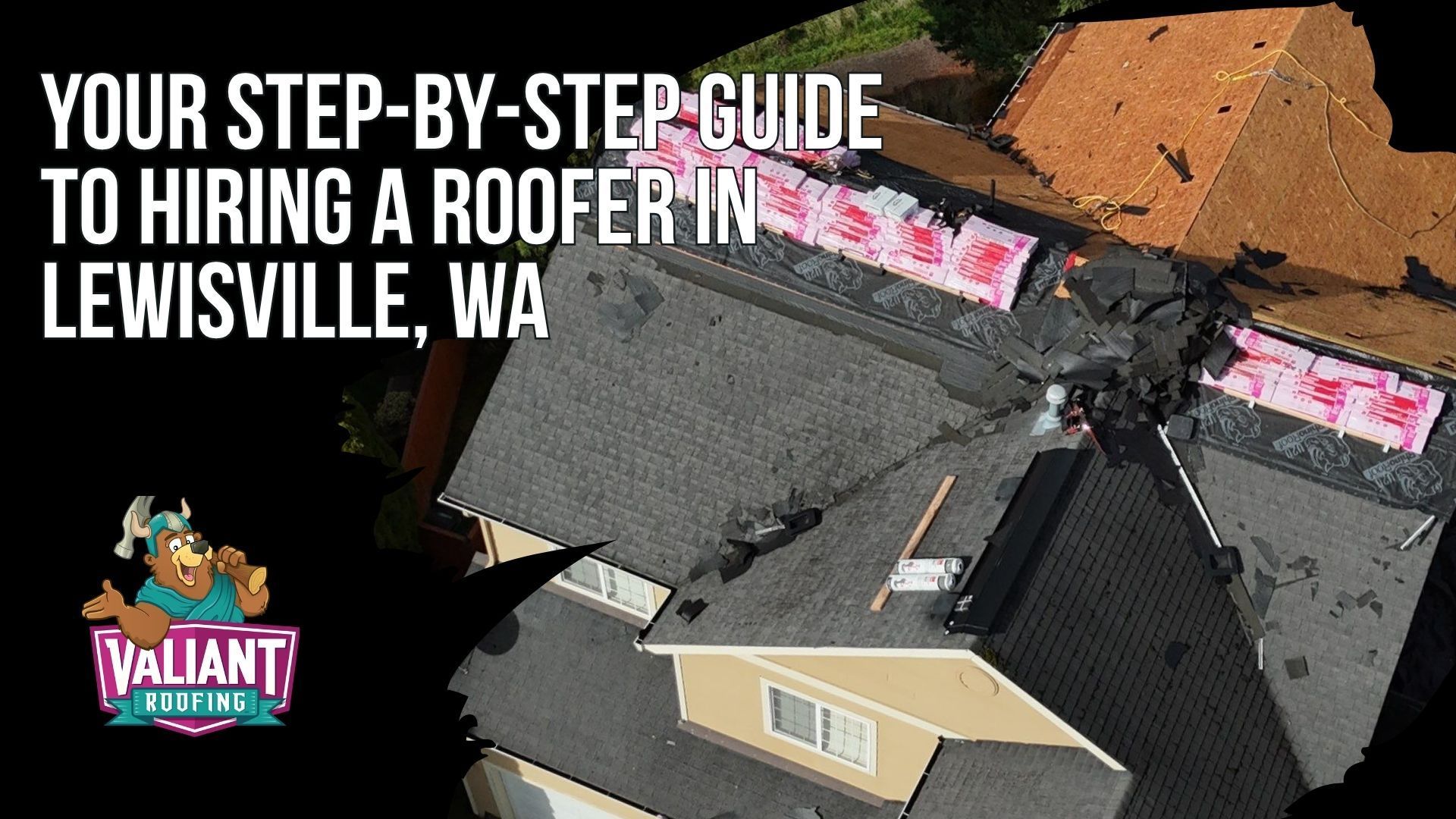 Your Step-by-Step Guide to Hiring a Roofer in Lewisville, WA. This complete guide walks Lewisville, WA homeowners through six steps for hiring a roofer. Step 1 covers verifying an active WA contractor license with L&I, like Valiant Roofing's VALIARL813LM, plus insurance and workers comp. Step 2 explains manufacturer designations such as Owens Corning Platinum Preferred, held by the top 1% of roofing contractors. Step 3 shows how to read reviews the right way, like Valiant's 4.9 star rating with 230+ Google reviews. Step 4 covers comparing at least three written, itemized estimates and spotting red flags. Step 5 lists questions to ask about the company, project, materials, warranty, and timeline. Step 6 explains contract must haves, safe payment milestones, and manufacturer and workmanship warranties. 108 SE 124th Ave Suite 8, Vancouver, WA 98684. https://www.valiantroofing.com/locations/vancouver-wa