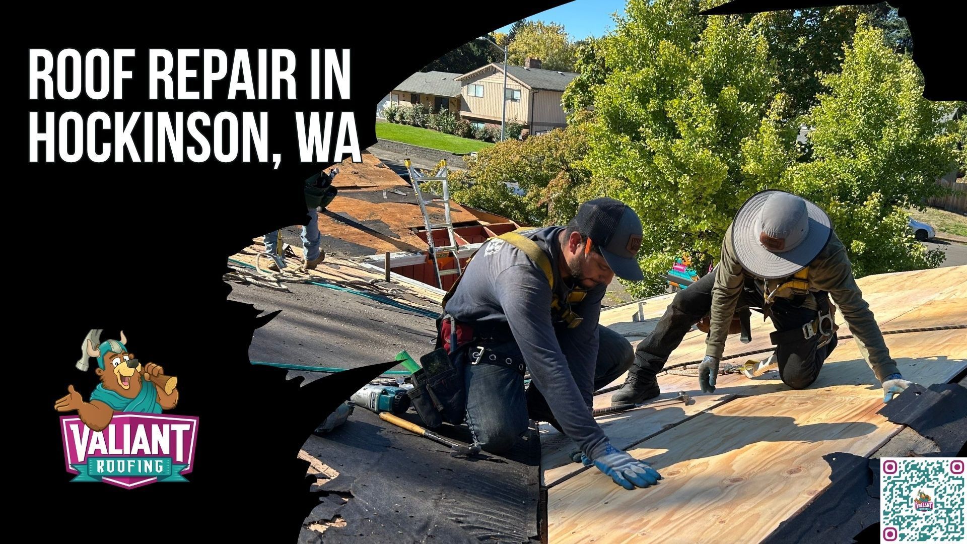 Roof Repair in Hockinson, WA
Valiant Roofing provides residential roof repair and 24/7 emergency roofing services throughout Hockinson, WA, including ZIP codes 98604 and 98662 in northeast Clark County. The company serves the rural-residential corridor from Brush Prairie toward the Cascade foothills. Valiant is licensed in Washington under VALIARL813LM and Oregon under CCB #227641, holds a BBB A+ rating, is Owens Corning Platinum Preferred and CertainTeed ShingleMaster, and has 230+ verified 5-star Google reviews. Call 360-740-7017 for an inspection within 48 hours or same-day service for active ceiling leaks. Address: 108 SE 124th Ave Suite 8, Vancouver, WA 98684. URL: [https://www.valiantroofing.com/locations/vancouver-wa](https://www.valiantroofing.com/locations/vancouver-wa)
