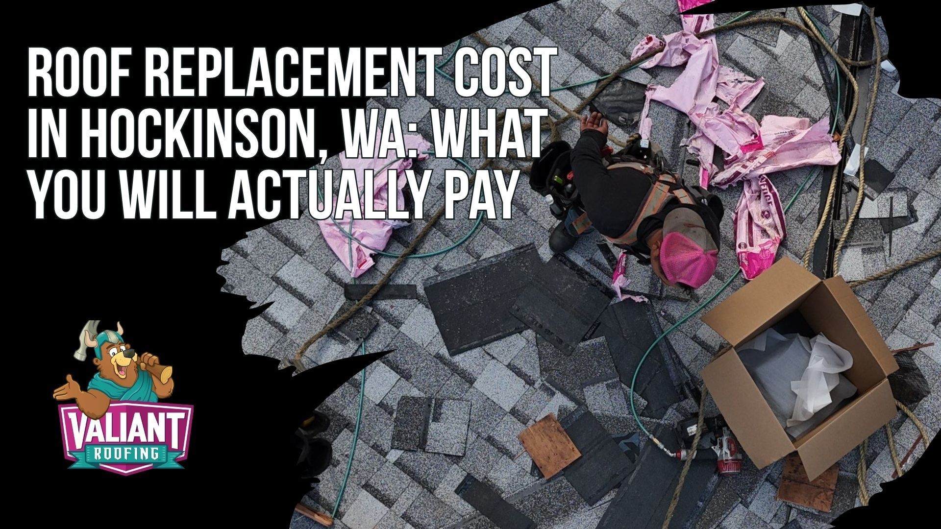 Roof Replacement Cost in Hockinson, WA: What You Will Actually Pay
Roof replacement cost in Hockinson, WA and Clark County typically falls between $11,900 and $29,800 in 2026, with most homes landing between $12,000 and $25,000+ and steep or complex roofs pushing $35,000 or more. Installed pricing runs $5.50 to $9.50 per square foot for architectural asphalt, $10.50 to $18.50 for low slope membrane, and $14.50 to $23.50+ for standing seam metal. Hockinson's tree cover makes decking damage more common at $85 to $125 per sheet, and WUI parcels add Class A fire-rated assemblies. Financing is available, and insurance claim proceeds are accepted. Call 360-740-7017 for current rates. Valiant Roofing, 108 SE 124th Ave Suite 8, Vancouver, WA 98684, https://www.valiantroofing.com/locations/vancouver-wa
