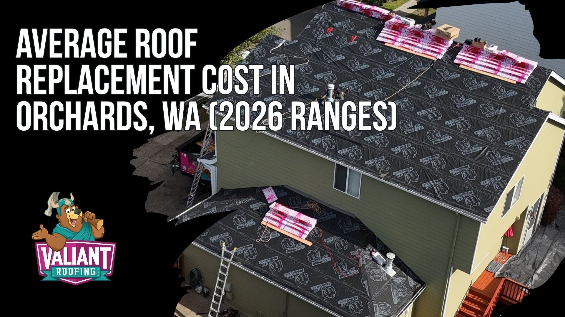 Average Roof Replacement Cost in Orchards, WA (2026 Ranges)
Orchards, WA roof replacement pricing in 2026 matches the Vancouver citywide average, with Valiant Roofing's office on SE 124th Avenue sitting minutes from most Orchards addresses. Older ranch homes near Fourth Plain land in the lower-to-middle range, while newer, larger homes east of I-205 push toward the upper end. Most Orchards homes fall in the 1,500 to 2,200 square foot roof range at $14,900 to $24,900 simple and $18,900 to $29,900 complex. Valiant's installed asphalt shingle pricing runs from $20,258 on a 1,000 square foot roof to $67,571 on a 3,000 square foot roof. Regional comparisons across Clark, Cowlitz, Skamania, Lewis, and Multnomah counties show Orchards at $14,900 to $26,900 for asphalt and $29,900 to $49,900 metal.
108 SE 124th Ave Suite 8, Vancouver, WA 98684
https://www.valiantroofing.com/locations/vancouver-wa