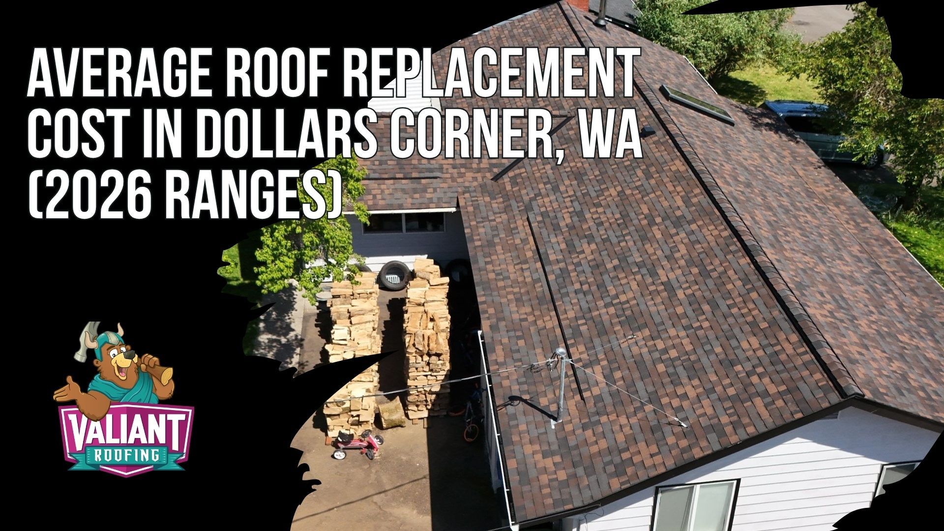 Average Roof Replacement Cost in Dollars Corner, WA (2026 Ranges)
Dollars Corner, WA roof replacement pricing in 2026 aligns with the Battle Ground corridor and northern Clark County, with the area's NE 199th Street position keeping contractor access straightforward. Simple roofs from 1,000 to 1,500 square feet run $11,900 to $17,900, while complex 2,200 to 3,200 square foot builds reach $23,900 to $35,900 and up. Valiant Roofing's installed asphalt architectural shingle pricing runs from $20,258 on a 1,000 square foot roof to $67,571 on a 3,000 square foot roof. Regional comparisons across Clark, Cowlitz, Skamania, Lewis, and Multnomah counties show Dollars Corner sitting between Vancouver, Salmon Creek, Hazel Dell, Orchards, Camas, Hockinson, Washougal, Ridgefield, and La Center pricing.
108 SE 124th Ave Suite 8, Vancouver, WA 98684
https://www.valiantroofing.com/locations/vancouver-wa