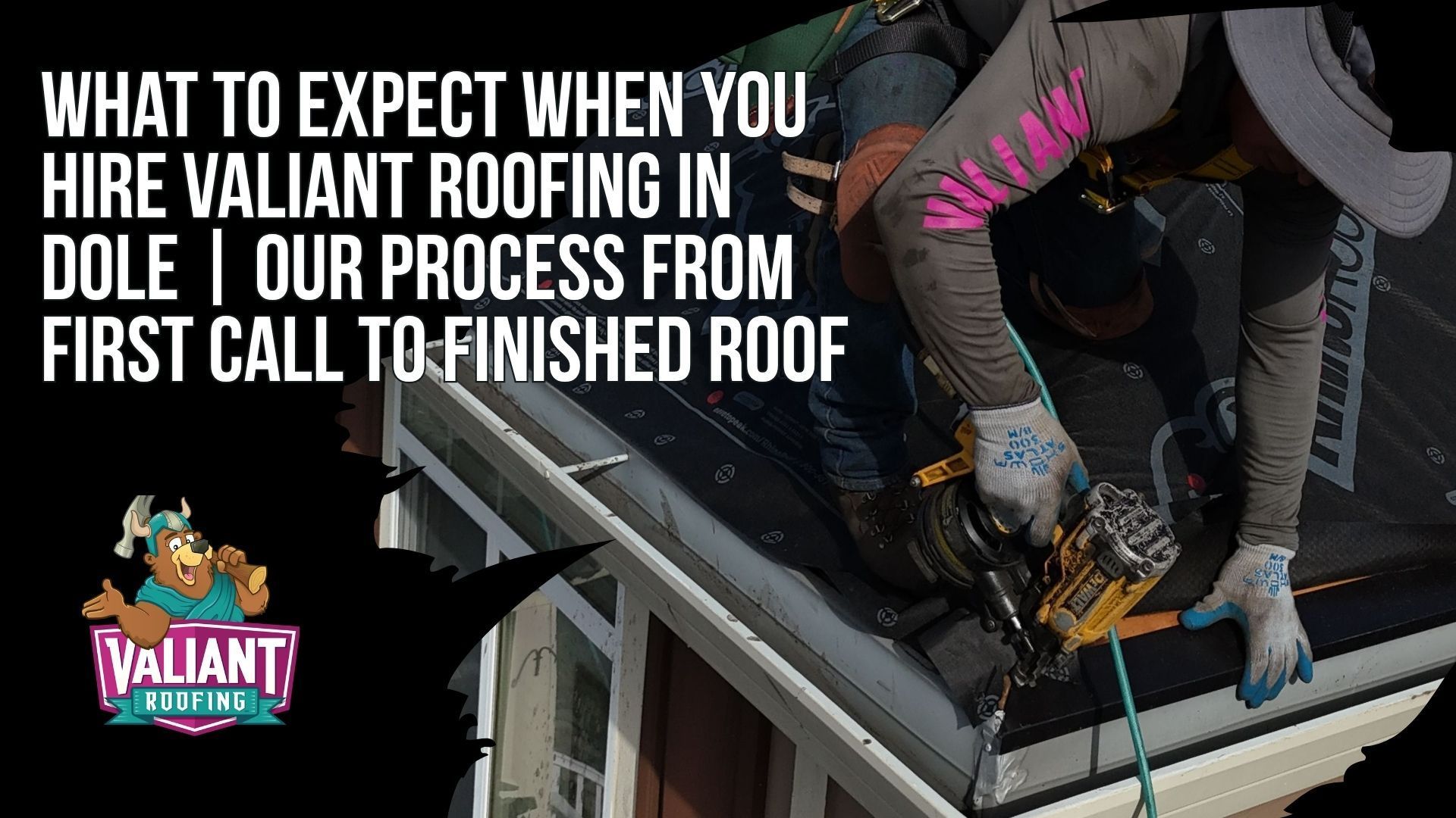 What to Expect When You Hire Valiant Roofing in Dole | Our Process from First Call to Finished Roof
A walkthrough of the Valiant Roofing process for Dole homeowners, from first call to finished roof. It starts with a call to 360-740-7017 and a free on-site inspection with full photo and video documentation, followed by a written, itemized estimate with no pressure to sign. Pre-production covers materials, scheduling, and Clark County permits, then build day brings a dedicated crew and project manager handling tear-off, decking inspection, underlayment, shingles, flashing, ventilation, and cleanup. The process ends with a final walkthrough, warranty paperwork, and ongoing aftercare. Valiant Roofing, 108 SE 124th Ave Suite 8, Vancouver, WA 98684. https://www.valiantroofing.com/locations/vancouver-wa