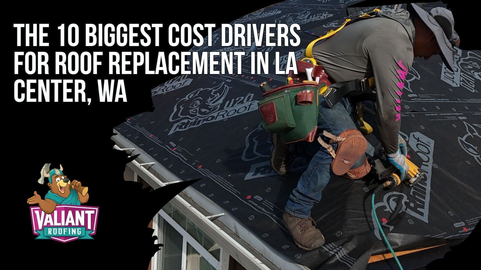 The 10 Biggest Cost Drivers for Roof Replacement in La Center, WA
Ten factors that move a La Center, WA roof replacement bid up or down, grouped together as what Valiant calls the La Center 10-Point Bid Breakdown. The visual walks through roof size, material choice with asphalt architectural shingles at $5.50 to $9.50 per square foot installed and standing seam metal at $14.50 to $23.50 or more, roof pitch above 8:12 that requires safety harnesses, the number of tear off layers, decking replacement at $85 to $125 per sheet, penetration count, site accessibility, ventilation requirements, local permit rules, and seasonal demand that shifts lead times between peak summer and shoulder months.
Address: 108 SE 124th Ave Suite 8, Vancouver, WA 98684
https://www.valiantroofing.com/locations/vancouver-wa