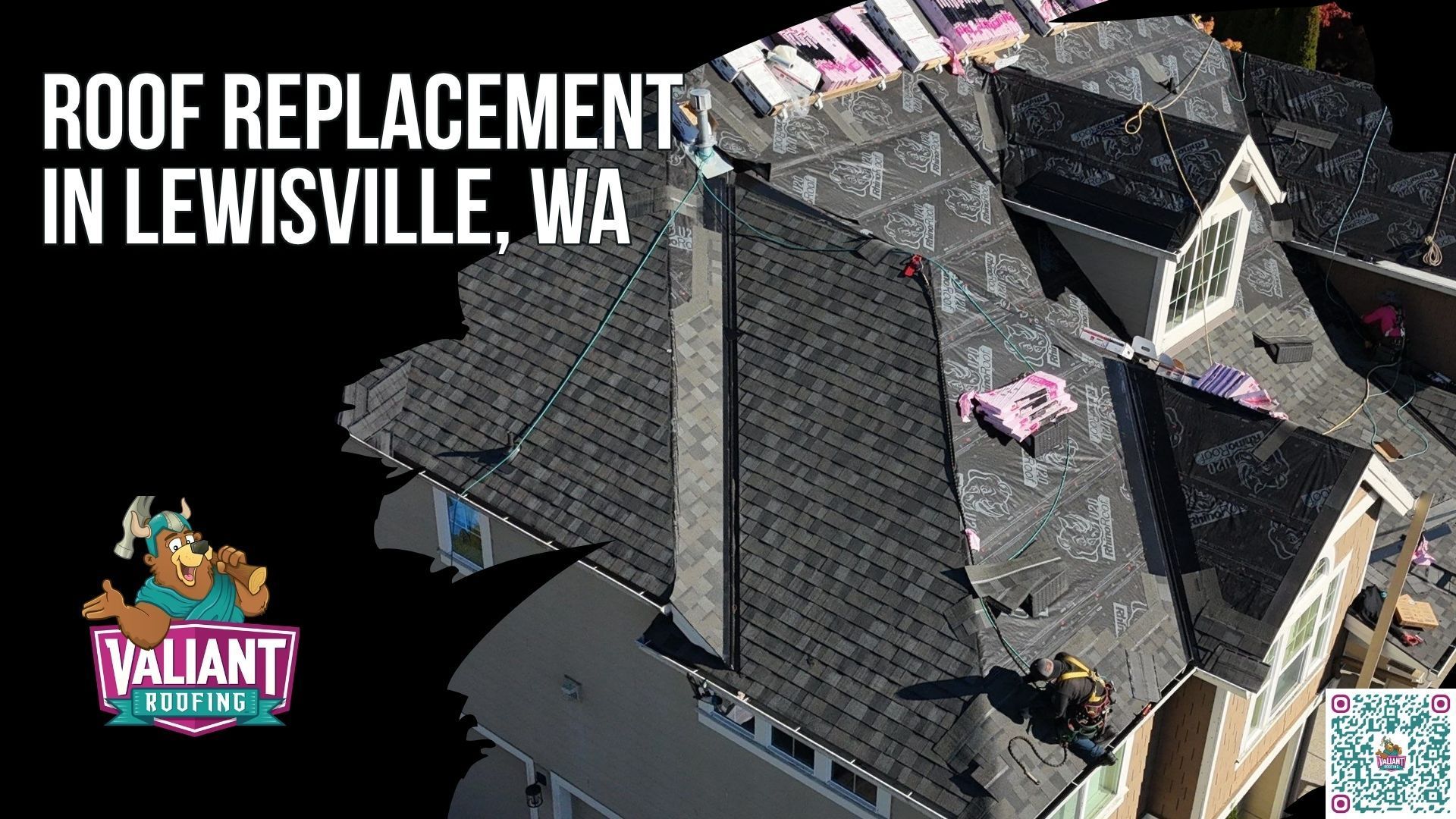 Roof Replacement in Lewisville, WA
Valiant Roofing crews complete a full roof replacement in Lewisville, WA by removing the existing roof down to the decking, repairing sheathing and underlayment, pulling the Clark County re-roofing permit, and installing a new roof engineered for Pacific Northwest rainfall, East Fork Lewis River humidity, freeze-thaw stress, and aggressive moss and algae growth for 30 to 50 years. As an Owens Corning Platinum Preferred Contractor and CertainTeed SELECT ShingleMaster with 230+ five-star projects and a 4.9 Google rating, every replacement includes full CompanyCam photo documentation. Call 360-740-7017 for your free estimate. Valiant Roofing, 108 SE 124th Ave Suite 8, Vancouver, WA 98684, https://www.valiantroofing.com/locations/vancouver-wa