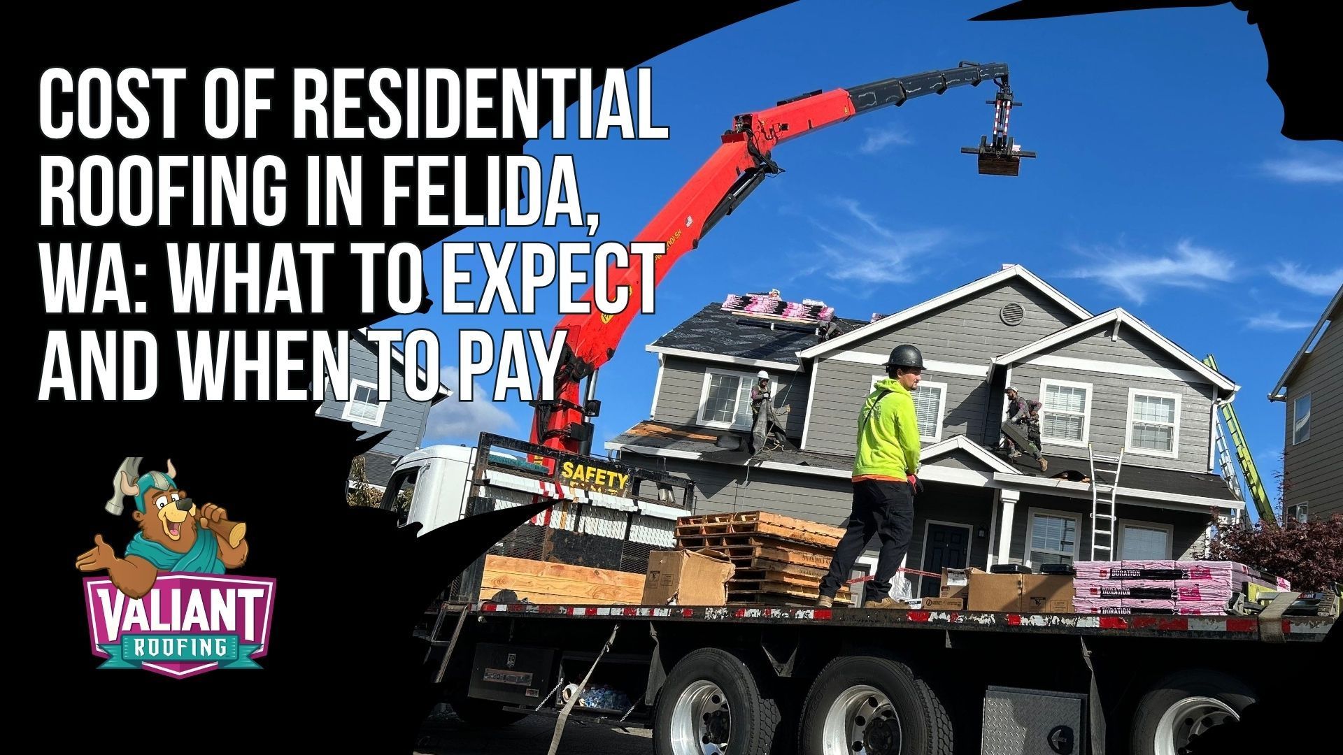 Cost of Residential Roofing in Felida, WA: What to Expect and When to Pay
Valiant Roofing publishes clear 2026 residential roofing pricing for Felida, WA. Free roof inspections are $0, paid third-party reports range from $321 to $460, real estate reports from $250 to $500, insurance documentation from $350 to $600, and drone or infrared add-ons from $150 to $350. Targeted roof repairs typically cost $300 to $2,500, while full replacement ranges from $8,000 to $25,000+, with an average replacement range of about $22,662 to $45,841 depending on square footage, materials, and complexity. Valiant provides photo-documented inspections, transparent estimates, material guidance, permit support, and flexible financing options to help homeowners plan the project. Address: 108 SE 124th Ave Suite 8, Vancouver, WA 98684. URL: [https://www.valiantroofing.com/locations/vancouver-wa](https://www.valiantroofing.com/locations/vancouver-wa)
