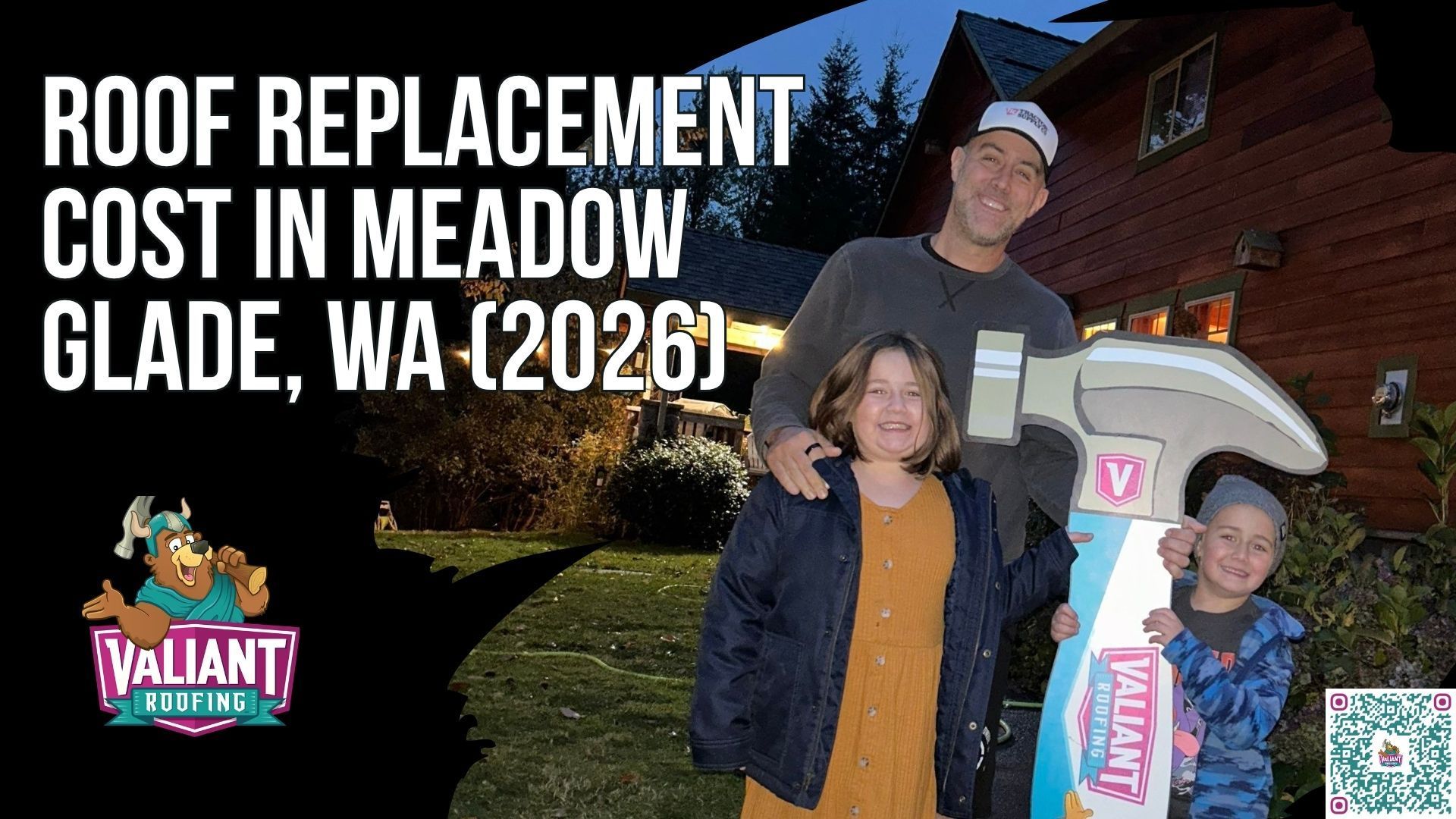 Roof Replacement Cost in Meadow Glade, WA (2026): Price Ranges, Cost Per Square Foot, Permit Rules, and How to Compare Quotes
A 2026 cost reference for Meadow Glade, WA homeowners pinning down real numbers on a roof replacement, with price ranges, per square foot figures, and standard scope items lined up for direct review. Most installs land between $12,000 and $25,000, with steep or complex roofs on larger properties climbing past $35,000, while standing seam metal systems run $20,000 to $40,000 or more. Per square foot pricing covers $4.35 to $11.00 once labor, disposal, and standard asphalt materials are included, with tear off and haul off adding $1,000 to $3,000 and decking replacement at $85 to $125 per sheet when wooded lot moisture has rotted the deck across 1,500 to 3,000 square feet.
Address: 108 SE 124th Ave Suite 8, Vancouver, WA 98684
URL: https://www.valiantroofing.com/locations/vancouver-wa