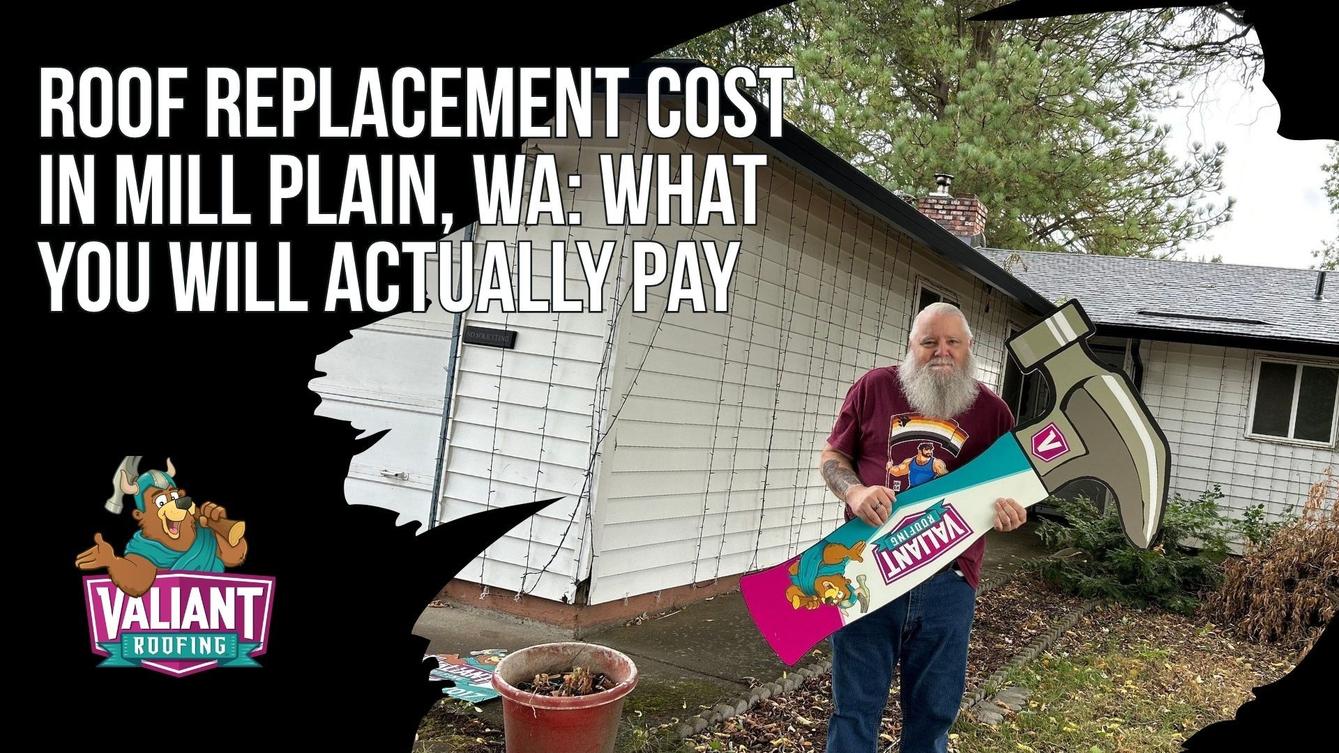 Roof Replacement Cost in Mill Plain, WA: What You Will Actually Pay
Roof replacement cost in Mill Plain, WA ranges from $11,900 to $29,800 for most homes in 2026, with steep or repair-heavy roofs pushing $35,000+ and the broader Clark County market spanning $20,000 to $67,000. Asphalt shingles run $4.35 to $11 per square foot installed, or $8,700 to $22,000 on a 2,000 sq ft home, while metal lands between $20,000 and $38,000 and premium tile or slate exceeds $60,000. Roof pitch, tear-off at $1,000 to $3,000, decking condition, ventilation upgrades, and complexity drive the final number, and three quotes on the same home routinely spread $4,000 to $15,000. Financing is available. Valiant Roofing, 108 SE 124th Ave Suite 8, Vancouver, WA 98684, https://www.valiantroofing.com/locations/vancouver-wa