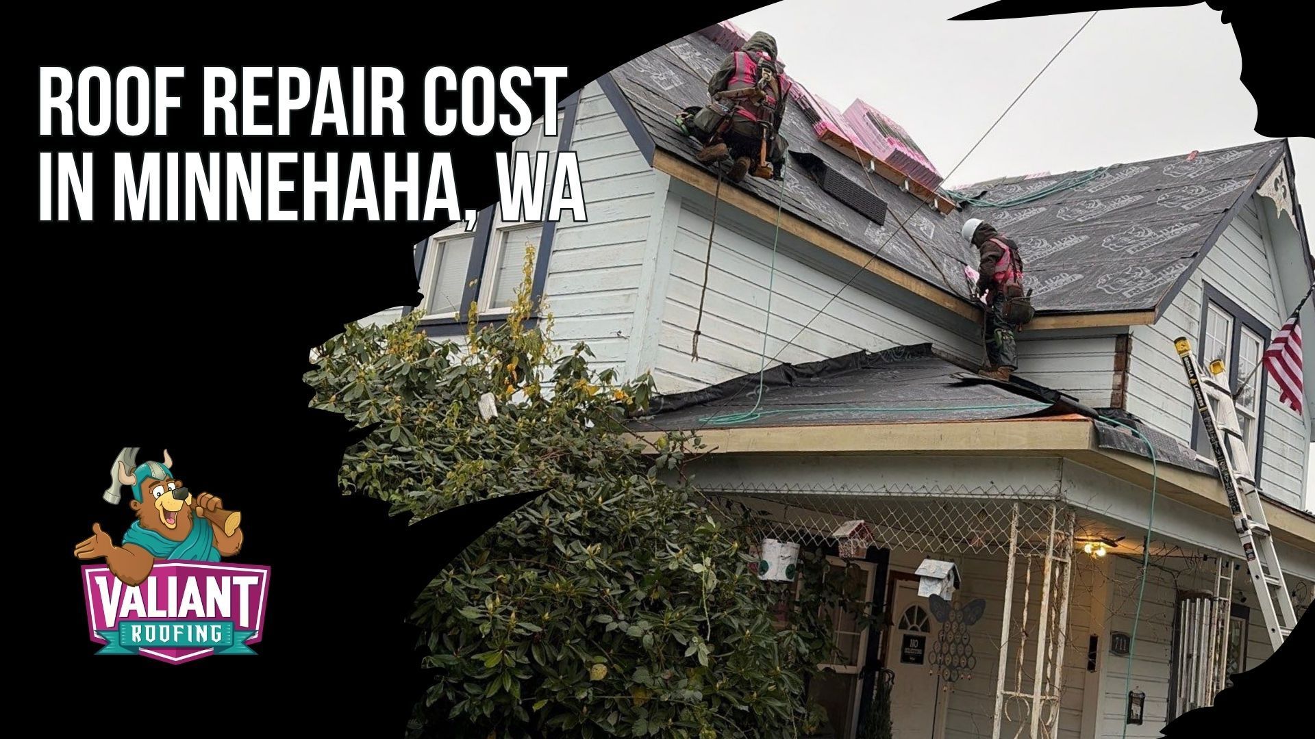 Roof Repair Cost in Minnehaha, WA
Valiant Roofing outlines published 2026 roofing costs for Minnehaha, WA, with pricing influenced by roof size, pitch, material, access, structural complexity, and decking condition. This section covers average full roof costs of $12,000 to $25,000+, asphalt pricing from $4.35 to $11.00 per square foot, standing seam metal from $20,000 to $40,000+, tear-off, decking replacement, nearby Hazel Dell, Vancouver, and Orchards pricing, and per-square material ranges. It also compares when repair makes sense versus full replacement based on roof age, shingle condition, decking, leaks, and roof layers. Financing is available for qualified applicants. Address: 108 SE 124th Ave Suite 8, Vancouver, WA 98684. URL: [https://www.valiantroofing.com/locations/vancouver-wa](https://www.valiantroofing.com/locations/vancouver-wa)
