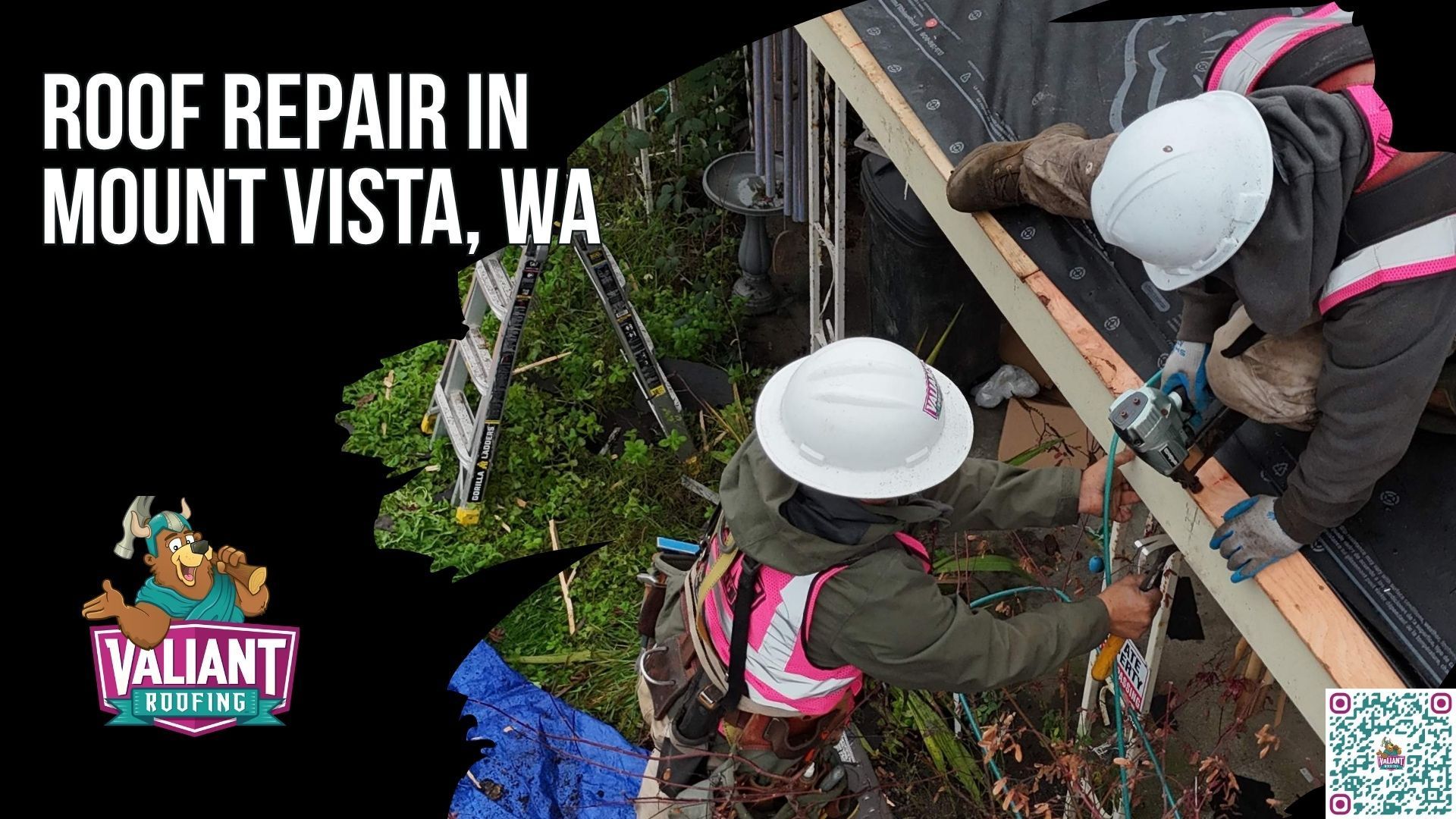Roof Repair in Mount Vista, WA | Emergency Roof Repair and Roof Leak Repair Above Salmon Creek, Owens Corning Platinum Preferred
Valiant Roofing provides residential roof repair and emergency roofing services across Mount Vista, WA, including ZIP code 98686. This section highlights Mount Vista’s location above the Salmon Creek hospital corridor between Felida and Salmon Creek, plus same-day response for active leaks and inspections within 48 hours. It also covers Washington license VALIARL813LM, Oregon CCB #227641, BBB A+ status, Owens Corning Platinum Preferred and CertainTeed ShingleMaster certifications, 24/7 availability, and 230+ verified 5-star Google reviews. Call 360-740-7017. Address: 108 SE 124th Ave Suite 8, Vancouver, WA 98684. URL: [https://www.valiantroofing.com/locations/vancouver-wa](https://www.valiantroofing.com/locations/vancouver-wa)
