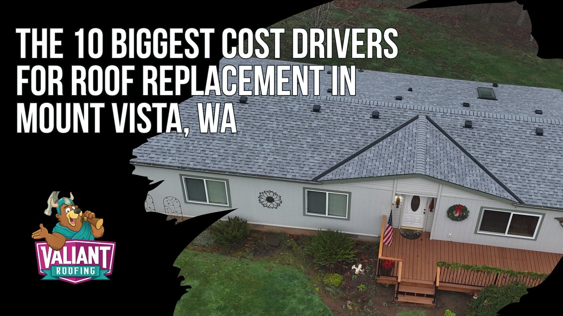 The 10 Biggest Cost Drivers for Roof Replacement in Mount Vista, WA
The Mount Vista 10-Point Bid Breakdown covers the key factors that move roof replacement pricing up or down for local homeowners. Roof size in squares drives material, labor, and disposal volume, while material choice swings cost from $5.50 to $9.50 per square foot for asphalt architectural shingles or $14.50 to $23.50 and up for standing seam metal. Pitch above 8:12, tear-off layer count, decking replacement at $85 to $125 per sheet, penetrations like skylights, chimneys, vents, and HVAC units, plus accessibility, ventilation balance, Clark County permit fees, and seasonal demand all shape the final number on every Valiant Roofing bid in Mount Vista, WA.
108 SE 124th Ave Suite 8, Vancouver, WA 98684
https://www.valiantroofing.com/locations/vancouver-wa