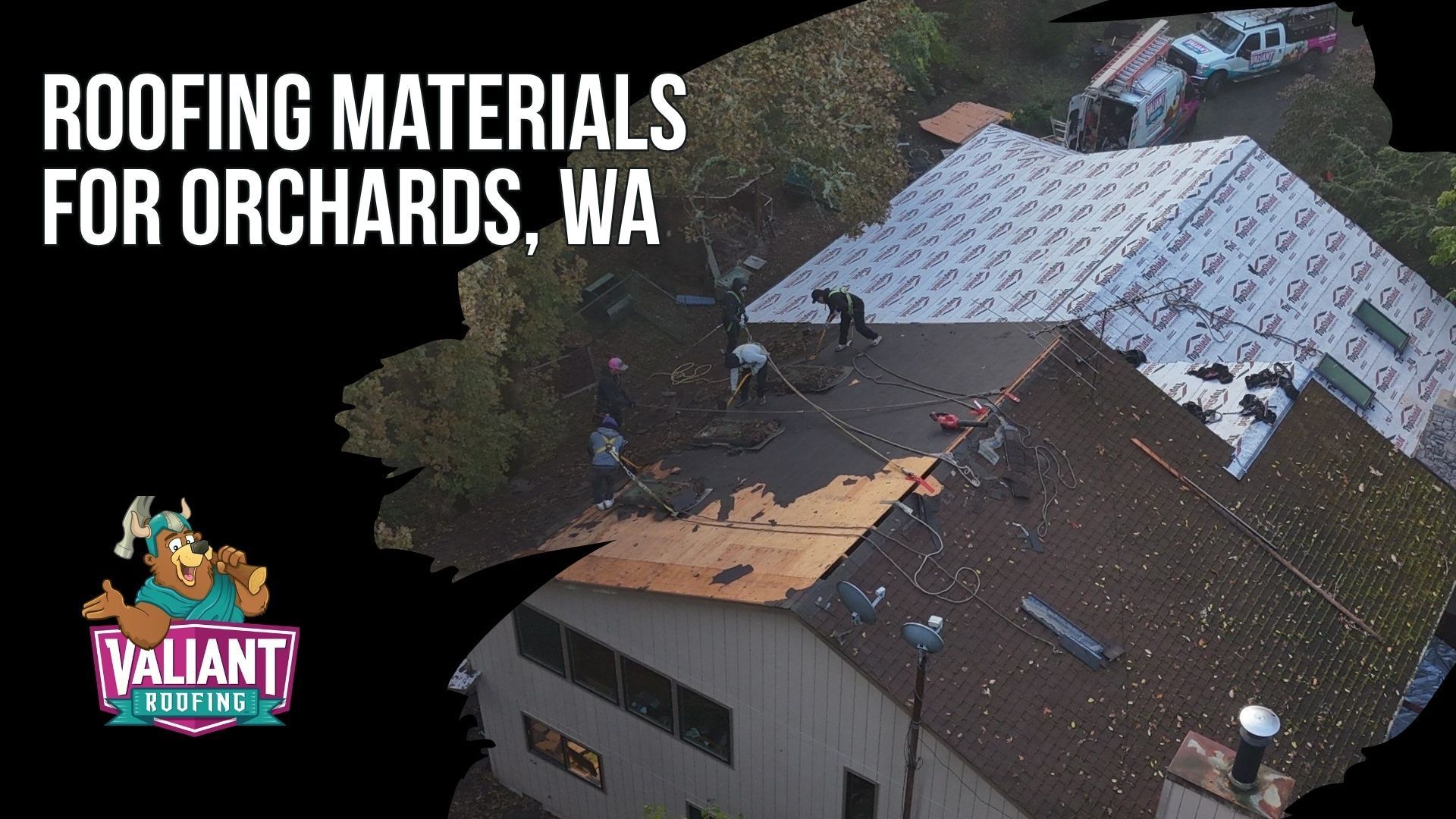 Roofing Materials for Orchards, WA Homes
Valiant Roofing installs residential roofing materials suited to Orchards’ wet, moss-prone, freeze-thaw climate, including energy-efficient options. Architectural asphalt shingles such as Owens Corning Duration and CertainTeed Landmark offer impact, algae, and wind resistance with lifespans around 25 to 30 years. Standing seam metal can last 40 to 70 years, sheds moss, and provides long-term durability. F-Wave synthetic shingles add Class 4 impact resistance and built-in algae protection, while TPO and PVC membranes provide seam-welded waterproofing for flat or low-slope sections. Concrete tile offers fire and rot resistance, and synthetic slate provides a lightweight, non-porous option for moisture-rich conditions. Address: 108 SE 124th Ave Suite 8, Vancouver, WA 98684. URL: [https://www.valiantroofing.com/locations/vancouver-wa](https://www.valiantroofing.com/locations/vancouver-wa)
