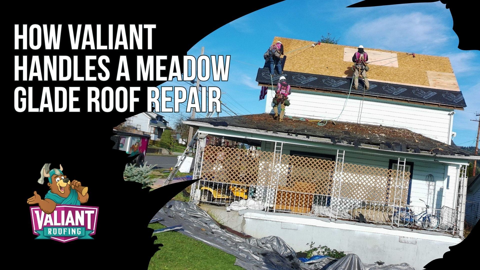 How Valiant Handles a Meadow Glade Roof Repair
Valiant Roofing follows a six-step roof repair process in Meadow Glade, WA. Customers call or book with Kendra or Jack, then Darrien or Blake completes a free inspection within 48 hours or same-day for active leaks, checking the roof, attic, ventilation, and documenting everything with CompanyCam. Customers receive photos, itemized pricing for materials, labor, permits, and cleanup before scheduling. Most repairs finish in one day, while decking work may take 1-2 days. Oscar or a lead installer runs the repair, Naomi supervises, cleanup includes a magnet sweep, and a separate post-repair inspection checks the completed work. Address: 108 SE 124th Ave Suite 8, Vancouver, WA 98684. URL: [https://www.valiantroofing.com/locations/vancouver-wa](https://www.valiantroofing.com/locations/vancouver-wa)
