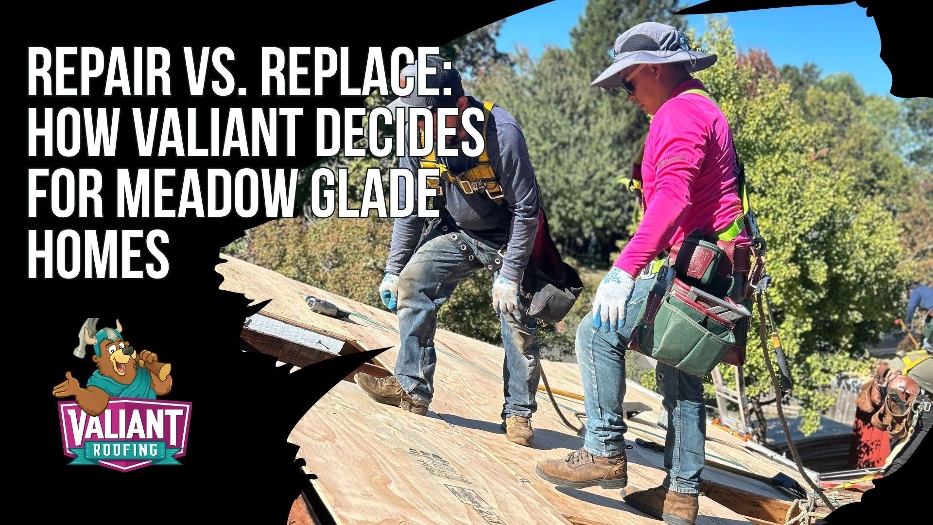 Repair vs. Replace: How Valiant Decides for Meadow Glade Homes
Valiant Roofing helps Meadow Glade homeowners choose between roof repair and replacement using roof age, leak locations, granule loss, decking condition, and previous repair history. Repair is typically recommended for roofs under 15 years old with isolated flashing failures, localized storm damage, sound decking, and healthy surrounding shingles. Replacement becomes the stronger option for roofs 20 years or older with widespread shingle failure, multiple leaks, significant granule loss, extensive decking rot, or repeated failed repairs. Valiant explains each recommendation with photos and clear evidence, choosing a lasting repair when practical and replacement when repairs would only provide a temporary solution. Address: 108 SE 124th Ave Suite 8, Vancouver, WA 98684. URL: [https://www.valiantroofing.com/locations/vancouver-wa](https://www.valiantroofing.com/locations/vancouver-wa)
