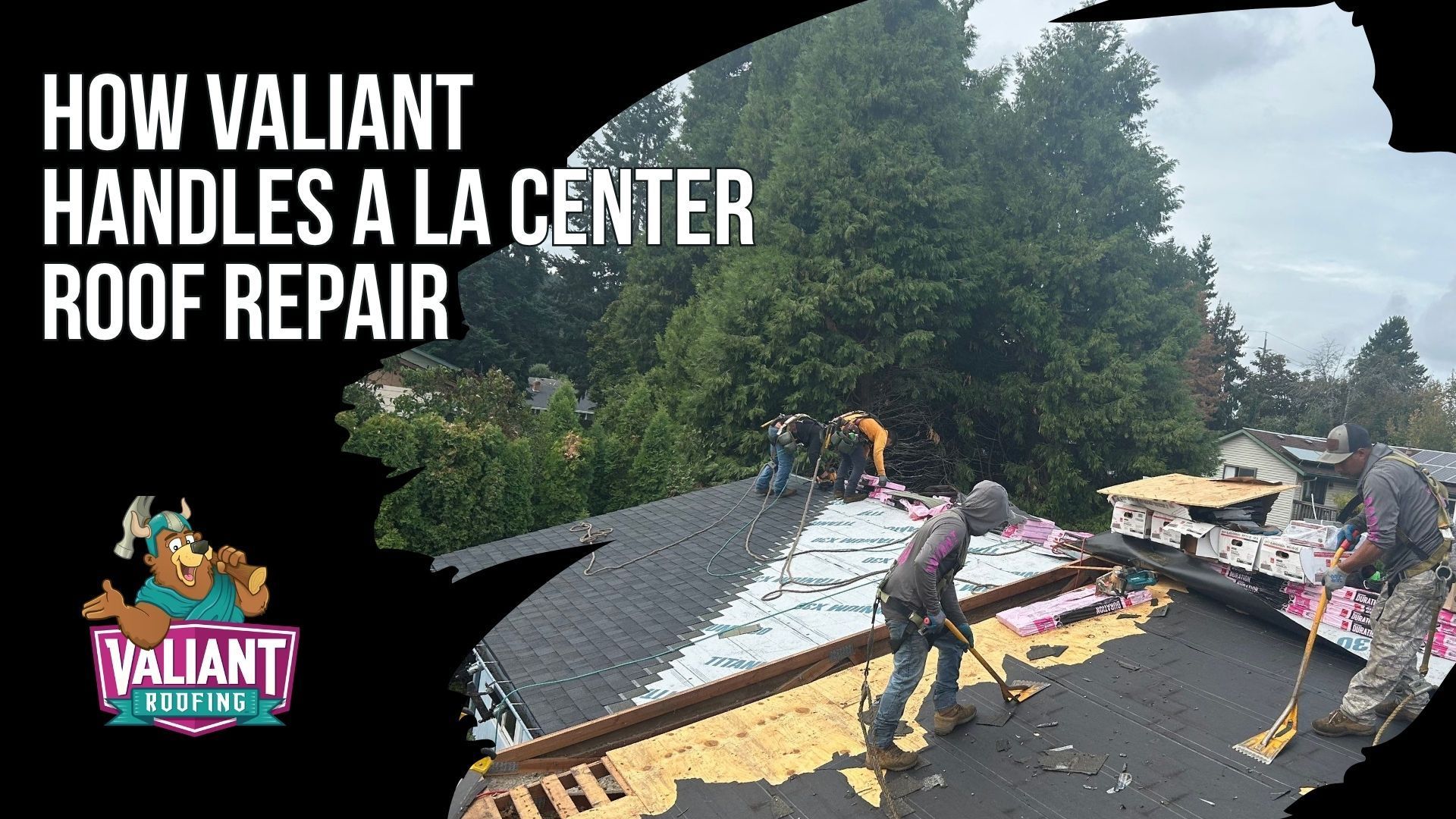 How Valiant Handles a La Center Roof Repair
Valiant Roofing follows a six-step roof repair process in La Center, WA. Customers call or book with Kendra or Jack, then Darrien or Blake completes a free inspection within 48 hours or same-day for active leaks, checking the roof, attic, ventilation, and documenting with CompanyCam. Customers receive photos, a written scope, line-item pricing, and materials before scheduling. Most repairs finish in one day, while decking work may take 1-2 days. Oscar or a lead installer runs the repair, Naomi supervises, cleanup includes a magnet sweep, and a separate inspection checks the work. Address: 108 SE 124th Ave Suite 8, Vancouver, WA 98684. URL: [https://www.valiantroofing.com/locations/vancouver-wa](https://www.valiantroofing.com/locations/vancouver-wa)
