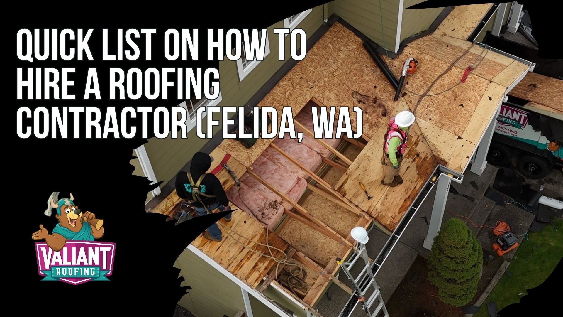 Quick List on How to Hire a Roofing Contractor (Felida, WA)
This quick list gives price shopping Felida, WA homeowners five steps to follow in order before signing with anyone. It starts with verifying the company through Washington L&I contractor verification at verify.lni.wa.gov, confirming the license is active with a bond, then demanding documentation including the bond, general liability insurance, workers compensation, and a written scope of work. From there it advises comparing scopes line by line rather than price alone, making sure every estimate covers the same materials, components, and warranty terms, requiring photo and video documentation before, during, and after the project, and paying safely with milestone payments, written change orders, and lien releases before final payment.
108 SE 124th Ave Suite 8, Vancouver, WA 98684
https://www.valiantroofing.com/locations/vancouver-wa