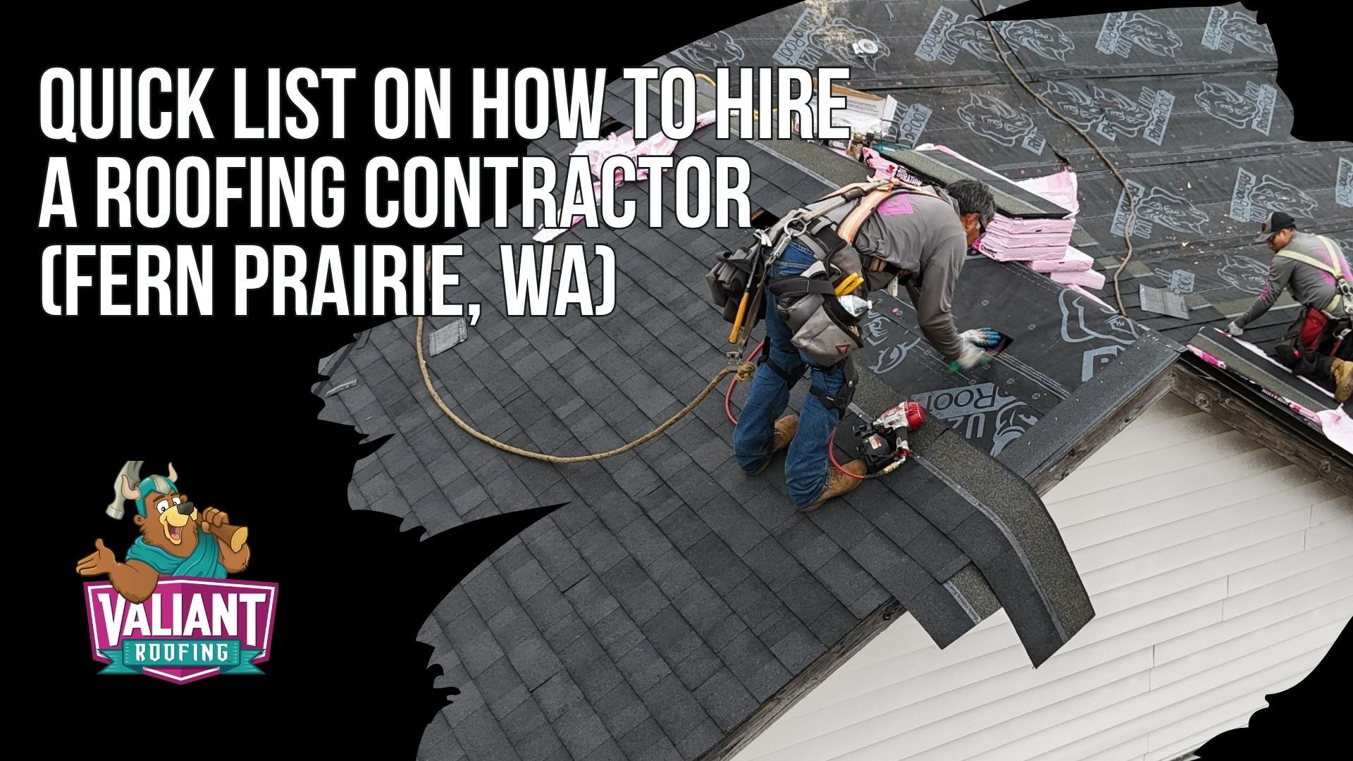 Quick List on How to Hire a Roofing Contractor (Fern Prairie, WA)
This quick list gives price shopping Fern Prairie, WA homeowners five steps to follow in order. It starts with verifying the company through Washington L&I contractor verification, confirming the license number, bond status, and insurance are current, then demanding documentation including the bond, general liability insurance, workers compensation, and a written scope of work. From there it advises comparing scopes line by line rather than price, making sure every estimate covers the same materials, components, and warranty terms, requiring photo and video documentation before, during, and after the project, and paying safely with milestones, written change orders, and lien releases, never paying in full before the final walkthrough.
108 SE 124th Ave Suite 8, Vancouver, WA 98684
https://www.valiantroofing.com/locations/vancouver-wa