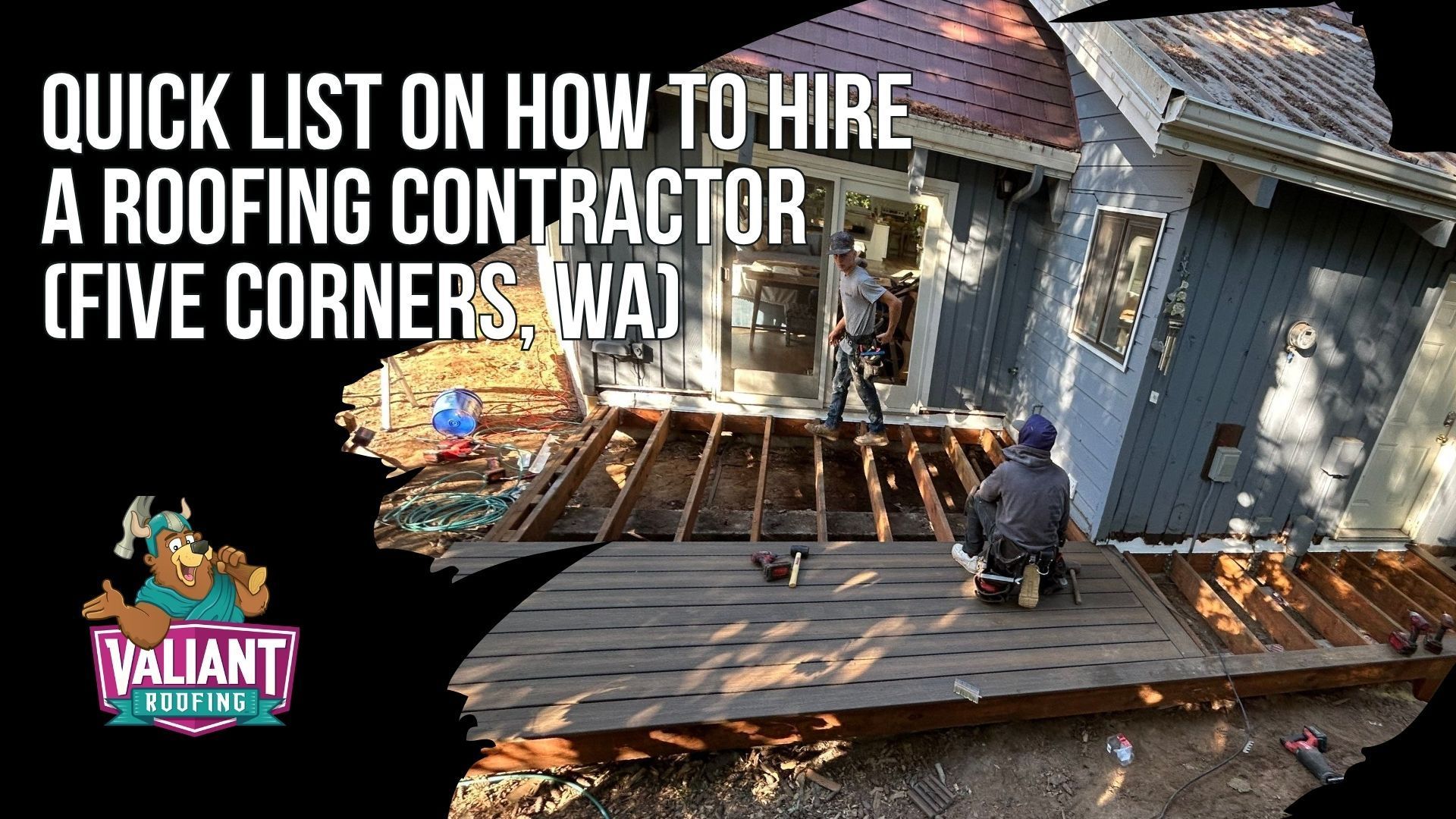 Quick List On How To Hire A Roofing Contractor (Five Corners, WA). If you are price shopping and overwhelmed, this quick list shows Five Corners, WA homeowners how to hire a roofing contractor in order, avoiding most roofing problems before they start. First, verify the company using Washington L&I contractor verification. Second, demand documentation, including bond, insurance, workers comp, and a written scope. Third, compare scopes line by line, not just price. Fourth, require photo and video documentation before, during, and after the job. Fifth, pay safely with milestones, change orders, and lien releases. If a roofer cannot handle those basics, they are not the safe choice in Five Corners, WA. 108 SE 124th Ave Suite 8, Vancouver, WA 98684. https://www.valiantroofing.com/locations/vancouver-wa