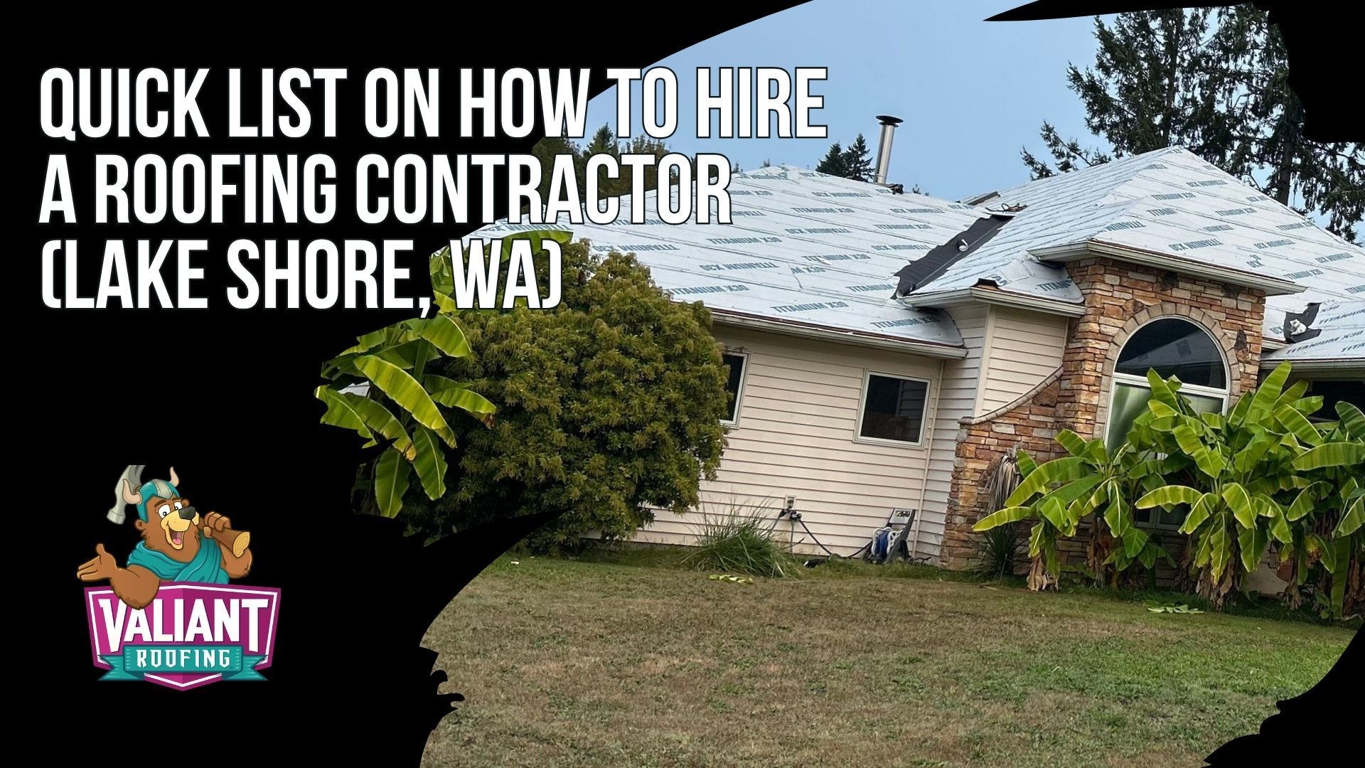 Quick List on How to Hire a Roofing Contractor (Lake Shore, WA). If you are price-shopping and overwhelmed, do this in order. First, verify the company using Washington L&I contractor verification and confirm the license is active, bonded, and insured. Second, demand documentation, including bond, insurance certificates, workers' comp, and a written scope of work. Third, compare scopes line by line, not just the bottom-line price. Fourth, require photo and video documentation before, during, and after. Fifth, pay safely with milestones, change orders, and lien releases before final payment. Sixth, check service range, from a quick fix or minor repair to major roof repairs and full replacements. If a roofer cannot handle those basics, they are not the safe choice in Lake Shore, WA. 108 SE 124th Ave Suite 8, Vancouver, WA 98684. https://www.valiantroofing.com/locations/vancouver-wa