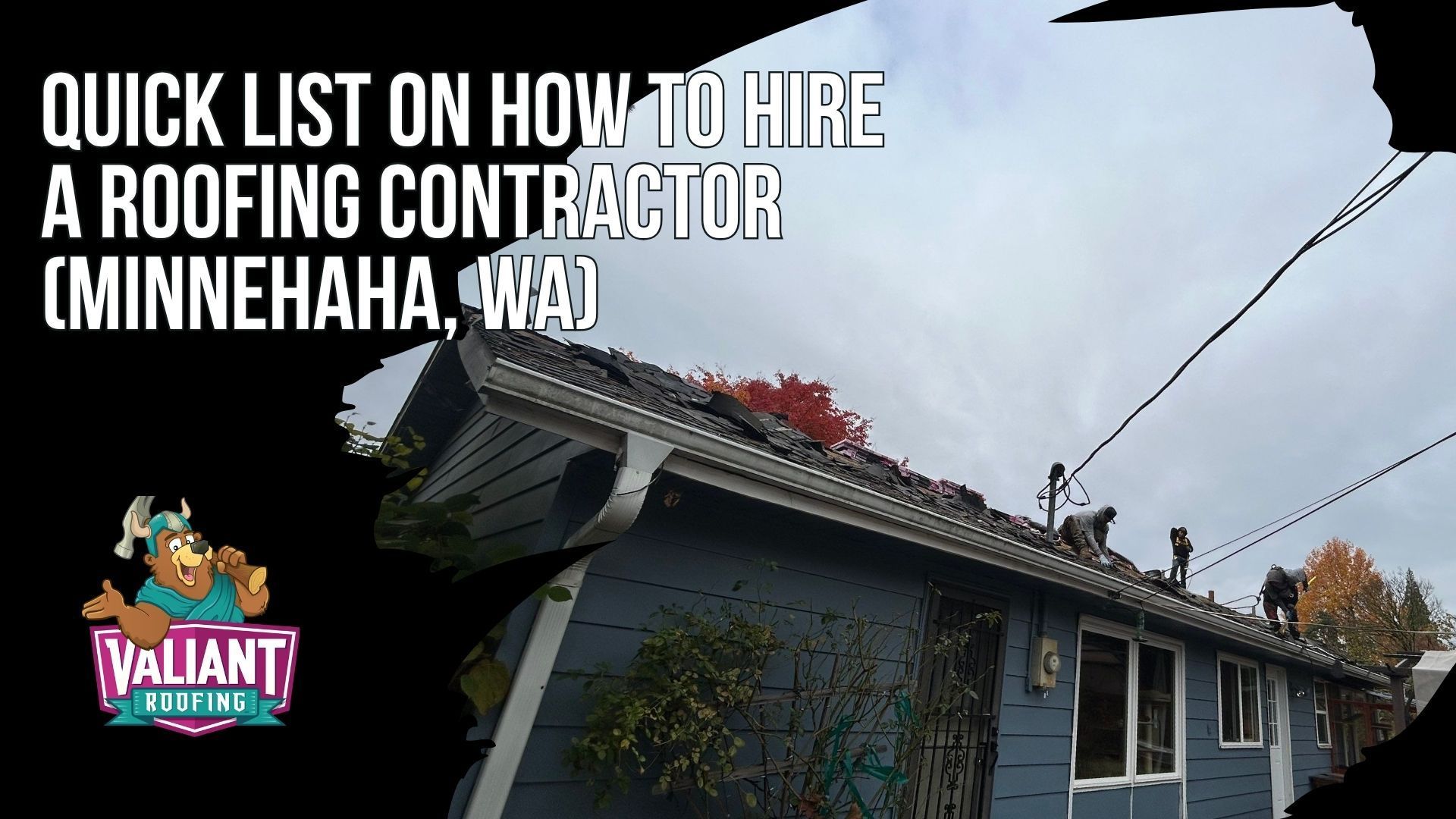 Quick List on How to Hire a Roofing Contractor (Minnehaha, WA). If you are price-shopping and overwhelmed, follow these steps in order to separate a safe roofing hire from a risky one in Minnehaha. First, verify the company using Washington L&I contractor verification and confirm the license is active, bonded, and insured. Second, demand documentation, including bond, insurance, workers' comp, and a written scope of work, and if they hesitate, walk away. Third, compare scopes line by line, not just the bottom-line price, since two estimates with the same total can have wildly different scopes. Fourth, require photo and video documentation before, during, and after the project. Fifth, pay safely using milestones, change orders, and lien releases before final payment. 108 SE 124th Ave Suite 8, Vancouver, WA 98684. https://www.valiantroofing.com/locations/vancouver-wa