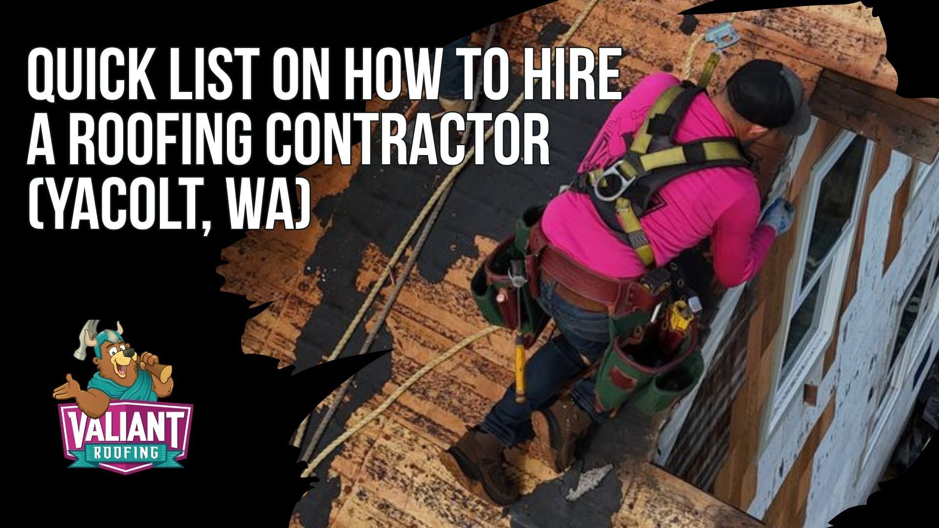 Quick List on How to Hire a Roofing Contractor (Yacolt, WA). If you are price-shopping and overwhelmed, follow this order, as these five steps protect Yacolt homeowners from the most common mistakes people make when hiring a roofing company. First, verify the company using Washington L&I contractor verification and confirm the license is active and in good standing. Second, demand documentation, including bond, insurance, workers' comp, and a written scope of work. Third, compare scopes line by line, not just the bottom-line price, since the cheapest bid usually means missing items. Fourth, require photo and video documentation before, during, and after the project. Fifth, pay safely with milestones, change orders, and lien releases before the final payment. If a roofer cannot handle those basics, they are not the safe choice in Yacolt, WA. 108 SE 124th Ave Suite 8, Vancouver, WA 98684. https://www.valiantroofing.com/locations/vancouver-wa