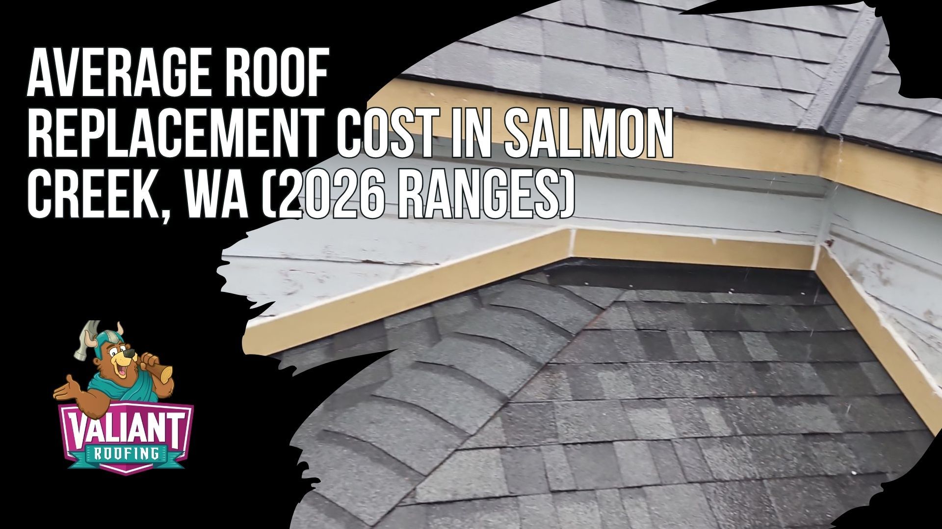 Average Roof Replacement Cost in Salmon Creek, WA (2026 Ranges)
Salmon Creek, WA roof replacement pricing in 2026 reflects the area's 1980s through 2000s housing stock and heavy tree canopy, with most homes falling in the 1,500 to 2,500 square foot roof range at $14,900 to $24,900 for a simple roof and $18,900 to $29,900 for complex builds. Valiant Roofing's installed asphalt architectural shingle pricing runs from $20,258 on a 1,000 square foot roof up to $67,571 on a 3,000 square foot roof. Regional comparisons across Clark, Cowlitz, Skamania, Lewis, and Multnomah counties show Salmon Creek landing at $15,900 to $27,900 for asphalt and $31,900 to $52,900 and up for metal, sitting slightly above Vancouver, Hazel Dell, Orchards, Cascade Park, Battle Ground, Ridgefield, and La Center.
108 SE 124th Ave Suite 8, Vancouver, WA 98684
https://www.valiantroofing.com/locations/vancouver-wa