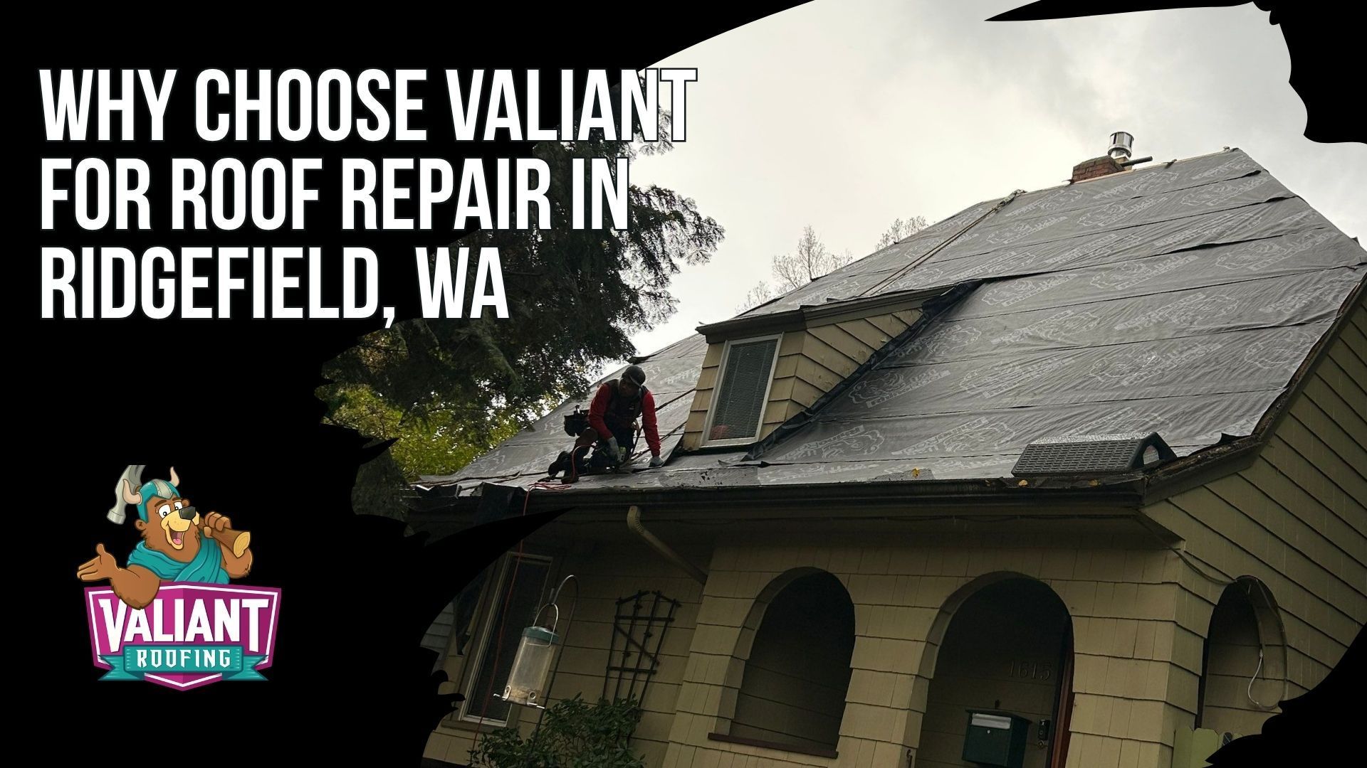 Why Choose Valiant for Roof Repair in Ridgefield, WA
Valiant Roofing highlights the credentials, materials, documentation, and local service standards behind its roof repair work in Ridgefield, WA. This section covers Owens Corning Platinum Preferred status, CertainTeed ShingleMaster certification, BBB A+ accreditation, WA License VALIARL813LM, Oregon CCB #227641, 230+ verified 5-star Google reviews, written warranties, photo-documented inspections, local crews and trucks, and compliance with Ridgefield building codes. It also explains how homeowners can evaluate roofing contractors by checking licensing, manufacturer certifications, code knowledge, repair documentation, and written warranty coverage. Address: 108 SE 124th Ave Suite 8, Vancouver, WA 98684. URL: [https://www.valiantroofing.com/locations/vancouver-wa](https://www.valiantroofing.com/locations/vancouver-wa)
