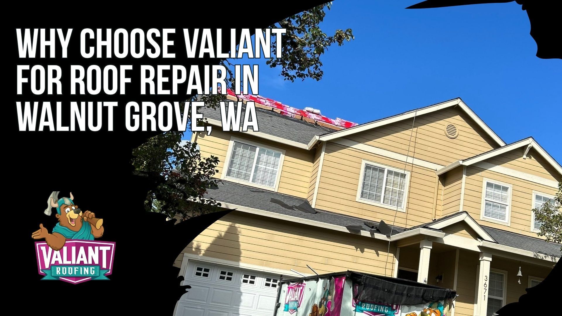 Valiant Roofing provides Walnut Grove roof repair backed by verified licensing, manufacturer certifications, documented inspections, local crews, and written warranties. Credentials include Owens Corning Platinum Preferred status, CertainTeed ShingleMaster certification, BBB A+ accreditation, WA license VALIARL813LM, Oregon CCB 227641, and more than 230 verified five-star Google reviews. Inspections include drone photos and attic moisture readings, while full replacements can include manufacturer-backed Owens Corning system warranties. Homeowners are encouraged to verify licensing, manufacturer certification, photo documentation, and written warranty terms before selecting a roofing contractor. Address: 108 SE 124th Ave Suite 8, Vancouver, WA 98684. URL: [https://www.valiantroofing.com/locations/vancouver-wa](https://www.valiantroofing.com/locations/vancouver-wa)
