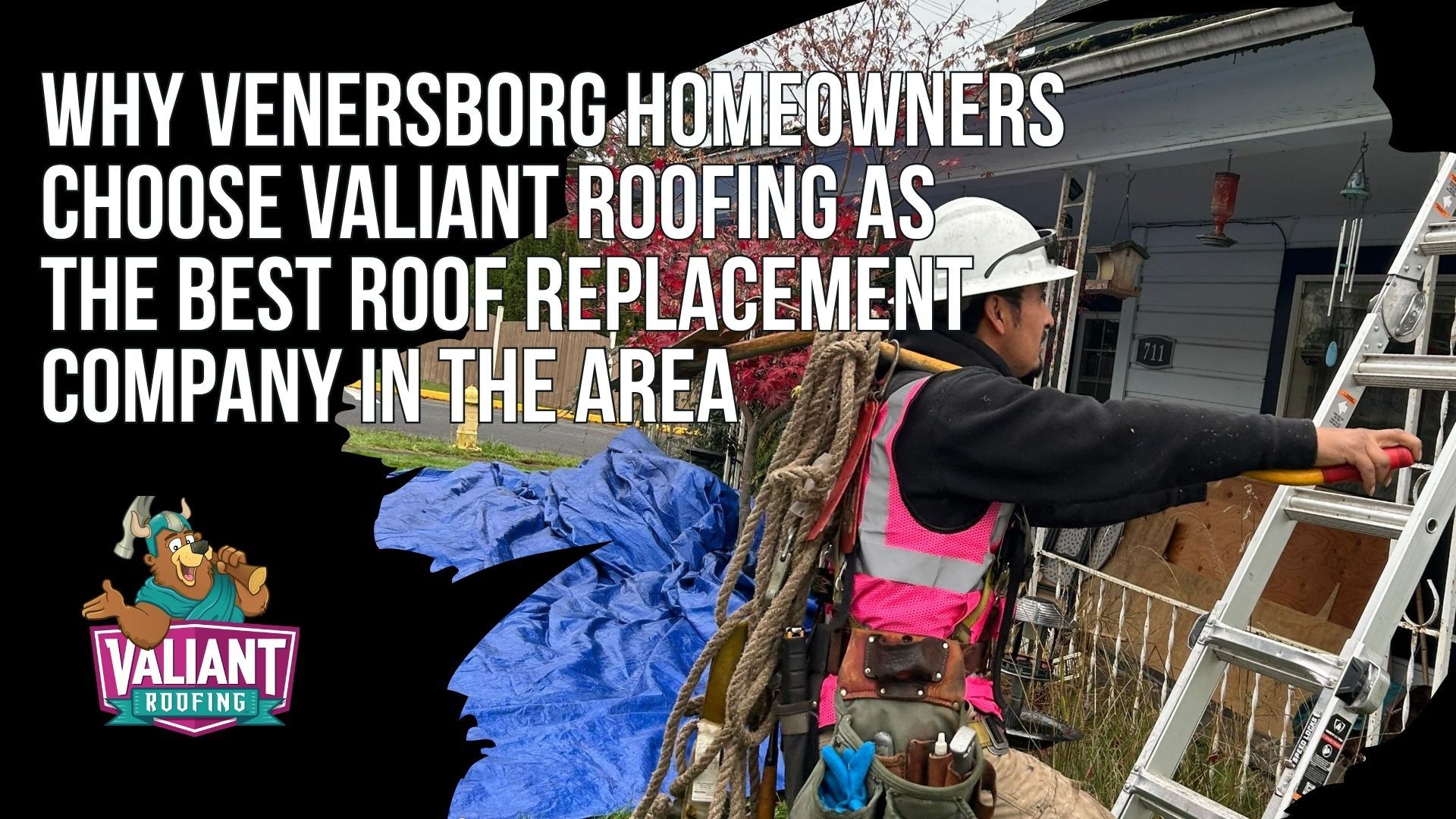 Venersborg homeowners choose Valiant Roofing for the dual credential almost no roofer in the Venersborg, Battle Ground, or Brush Prairie corridor holds: Owens Corning Platinum Preferred, a top 1% tier unlocking the 50-year warranty on materials and workmanship, plus CertainTeed SELECT ShingleMaster. The family-owned company carries 230+ five-star Google reviews at 4.9, WA license VALIARL813LM with a bond, $1M+ liability, and workers' comp, BBB A+ accreditation, CompanyCam files, and an independent inspector, with owners Jack and Kendra answering the phone. Deductible waivers, door quotes, and 15-pound felt are never offered. Valiant Roofing, 108 SE 124th Ave Suite 8, Vancouver, WA 98684, https://www.valiantroofing.com/locations/vancouver-wa