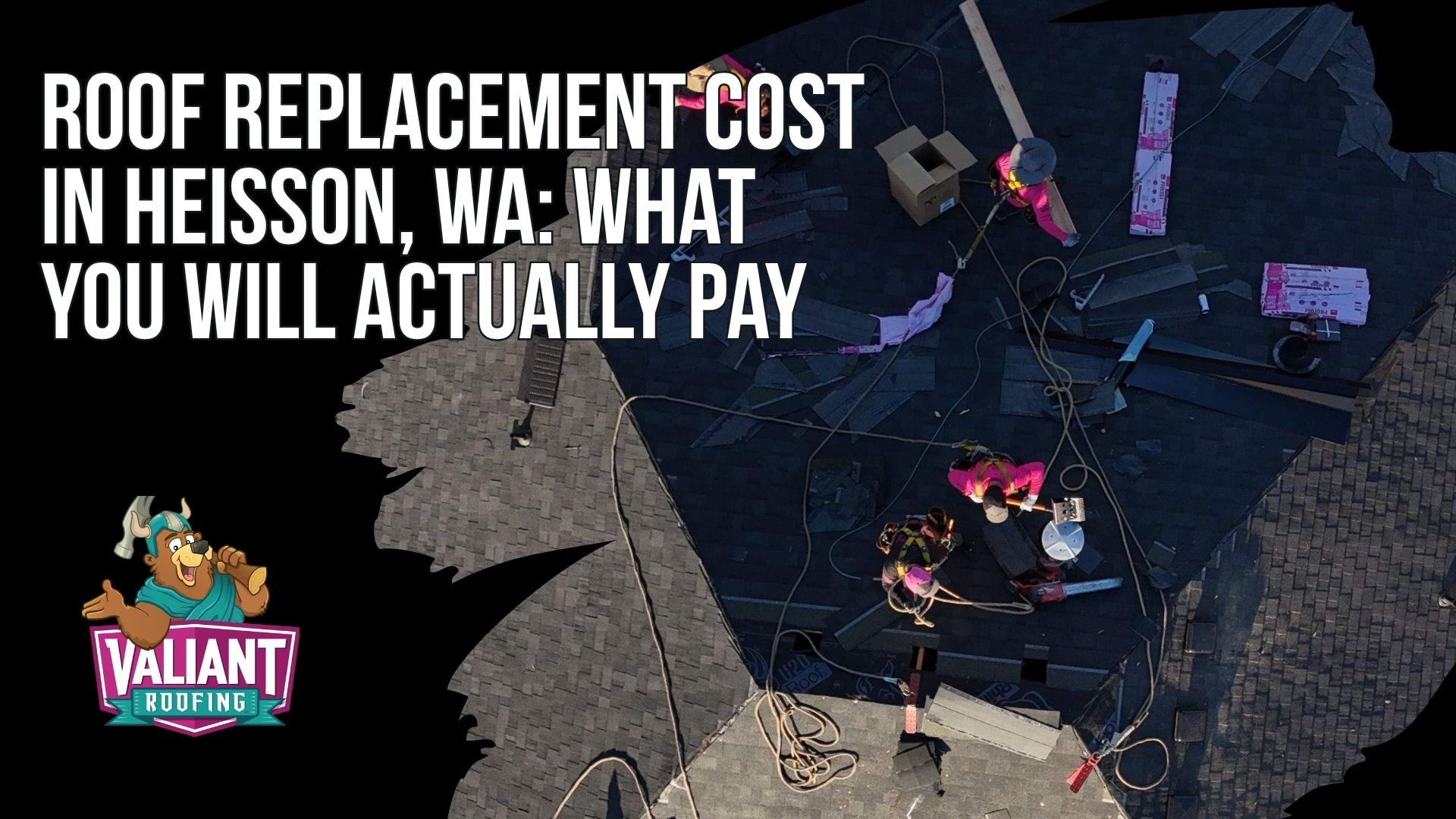 Roof Replacement Cost in Heisson, WA: What You Will Actually Pay
Roof replacement cost in Heisson, WA and Clark County typically falls between $11,900 and $29,800 in 2026, with most installations landing between $12,000 and $25,000+ and steep or repair-heavy roofs pushing $35,000 or more. Installed pricing runs $5.50 to $9.50 per square foot for architectural asphalt shingles, $10.50 to $18.50 for low slope membrane, and $14.50 to $23.50+ for standing seam metal. Heisson's heavy tree cover makes decking damage more common, and gravel access roads add delivery logistics. Financing is available, and insurance claim proceeds are accepted. Call 360-740-7017 for your free quote. Valiant Roofing, 108 SE 124th Ave Suite 8, Vancouver, WA 98684, https://www.valiantroofing.com/locations/vancouver-wa