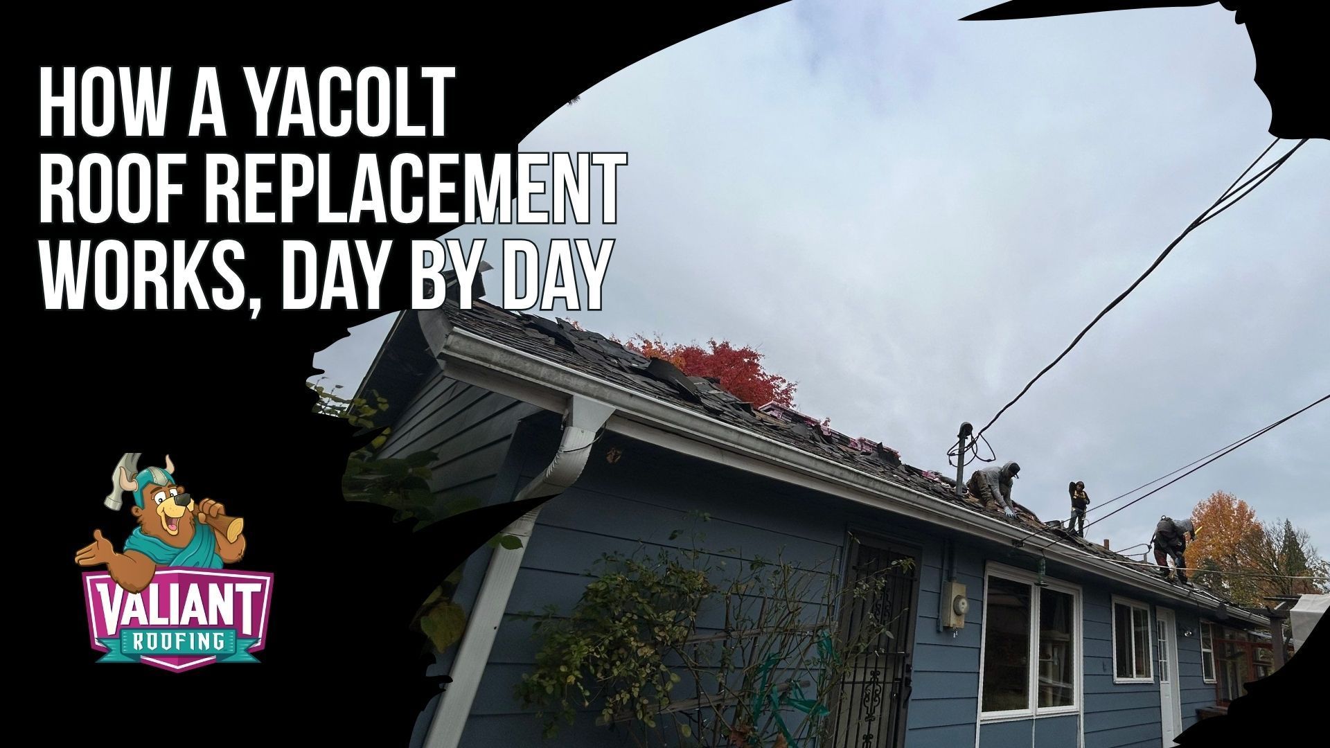 How a Yacolt Roof Replacement Works, Day by Day
A Yacolt roof replacement runs 14 days from first call to warranty certificate, with most single-family installs finishing in one to two days. On Day 0, a licensed estimator drives the WA-503 corridor to walk the roof, check the attic, and email a line-item PDF, since Valiant does not bid from satellite only. Days 1 to 3 cover scope approval, color selection, and permits through Yacolt Town Hall and Clark County. Material is delivered around a clear-weather window, then Day 8 is tear-off, decking inspection at $75 to $100 per sheet, and dry-in. Day 9 installs shingles with six nails each, flashing, and ember-resistant vents. Cleanup, a three-pass magnetic sweep, final inspection, and warranty registration close it out.
108 SE 124th Ave Suite 8, Vancouver, WA 98684
https://www.valiantroofing.com/locations/vancouver-wa