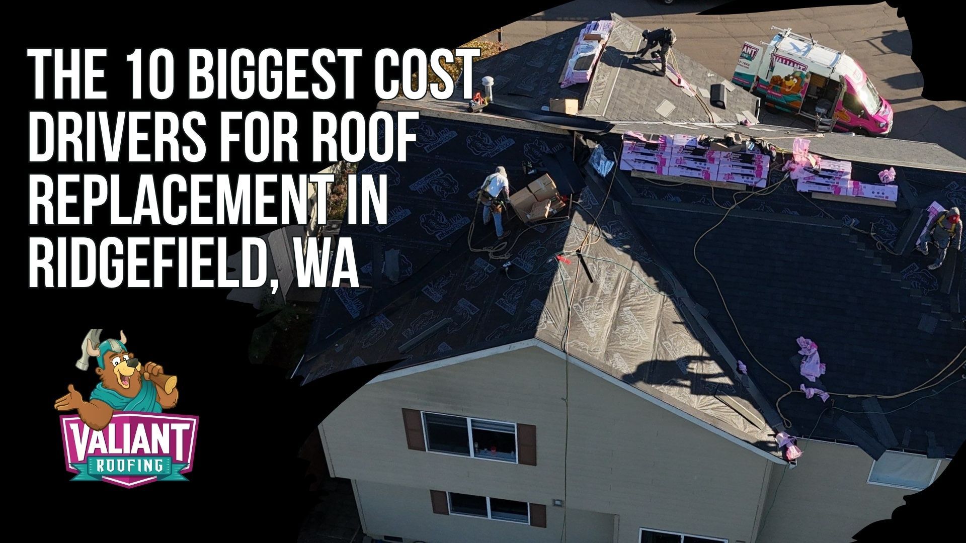 The 10 Biggest Cost Drivers for Roof Replacement in Ridgefield, WA
The Ridgefield 10-Point Bid Breakdown lays out the cost factors that move roof replacement pricing up or down for homeowners across the city. Roof size in squares drives material and labor volume, while material choice ranges from $5.50 to $9.50 per square foot for asphalt architectural shingles up to $14.50 to $23.50 and beyond for standing seam metal. Pitch above 8:12, tear-off layer count, decking replacement at $85 to $125 per sheet, skylights, chimneys, vents and HVAC penetrations, site accessibility, balanced intake and exhaust ventilation, Ridgefield permit fees, and seasonal demand all shape the final number. Hidden costs from unforeseen decking repairs can also affect the overall Valiant Roofing budget.
108 SE 124th Ave Suite 8, Vancouver, WA 98684
https://www.valiantroofing.com/locations/vancouver-wa