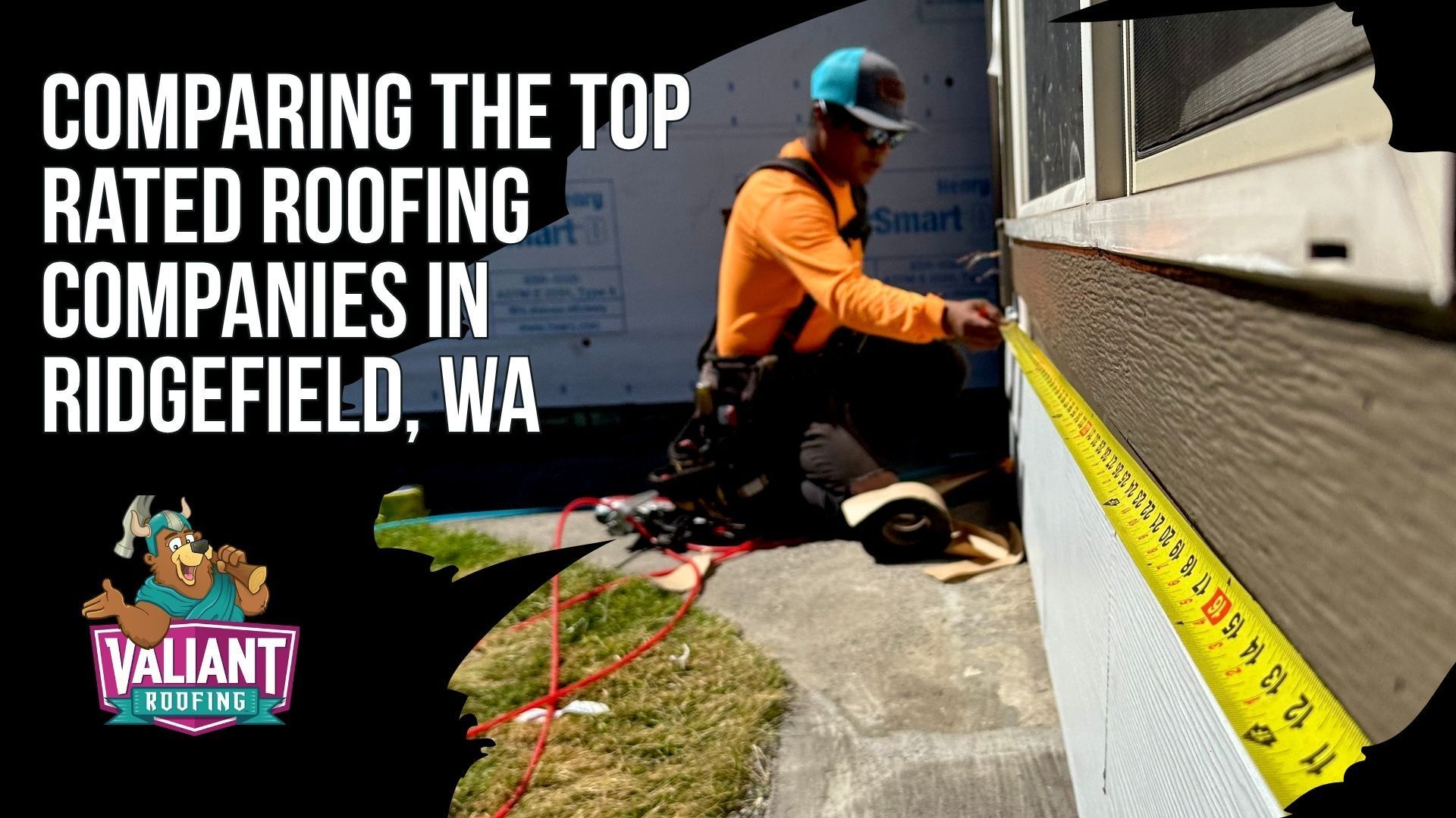 Comparing the Top Rated Roofing Companies in Ridgefield, WA — A detailed side-by-side comparison table graphic displaying the five top roofing contractors serving Ridgefield homeowners, showing ratings, phone numbers, primary services, service areas, years in business, certifications, and standout features. This section compares Valiant Roofing (4.9 stars, Owens Corning Platinum Preferred with photo-documented inspections), Ed's Economy Roofing (5.0 stars, 49 years as 8x Best of Clark County winner), Warner Roofing & Construction (4.9 stars, 34 years with in-house crews only), IBEX Roofing (4.8 stars, Ridgefield headquartered with 1,200+ reviews), and Cherry Roofing (4.9 stars with 24/7/365 availability). Every company serves Pioneer Canyon, Discovery Ridge, and Union Ridge neighborhoods with expertise in PVC, EPDM, TPO, and metal roofing materials. Valiant Roofing: 108 SE 124th Ave STE 8, Vancouver, WA 98684 — https://www.valiantroofing.com/locations/vancouver-wa.