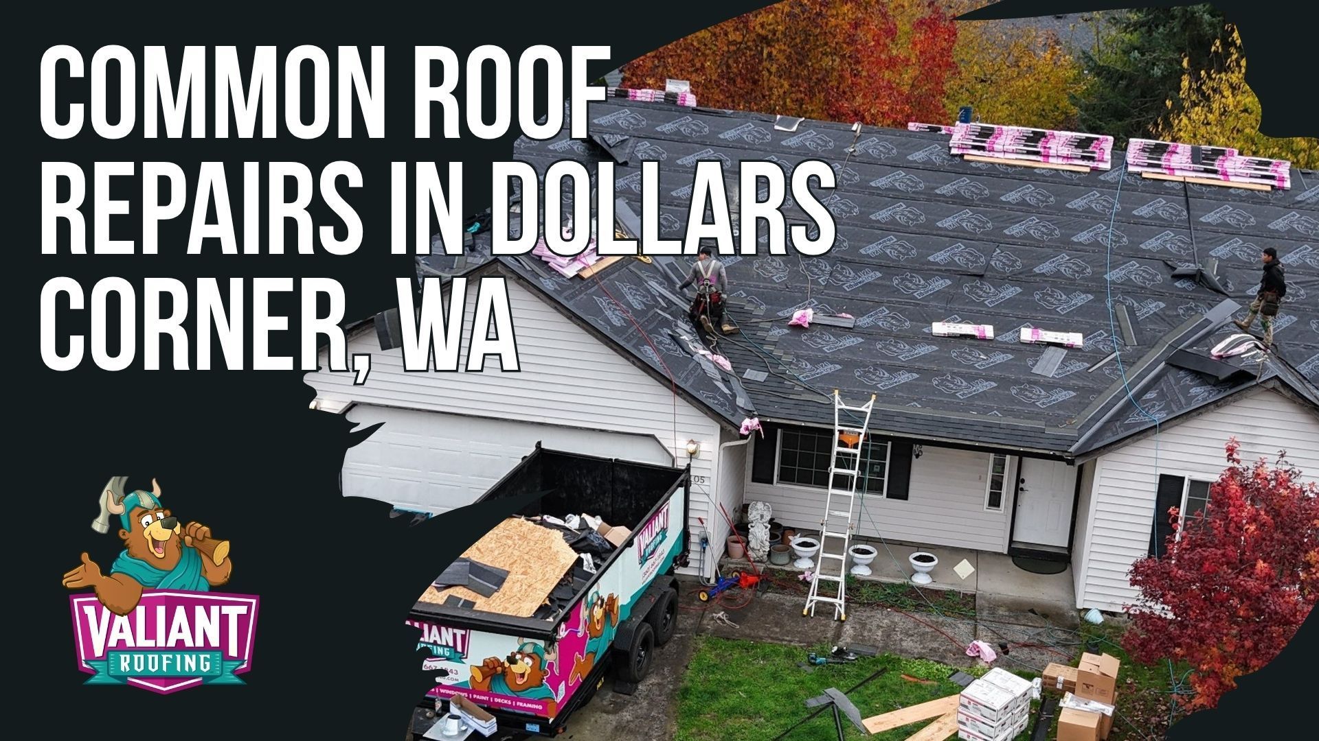 Common Roof Repairs in Dollars Corner, WA โ Valiant Roofing, based at 108 SE 124th Ave, Suite 8, Vancouver, WA 98684 https://www.valiantroofing.com/locations/vancouver-wa, handles the roof repairs Dollars Corner homeowners need most often, including shingle replacement from wind, hail, or age-related damage, pipe boot flashing replacement for cracked rubber seals around plumbing vents, chimney and skylight flashing repair for separated or corroded metal, valley repair and resealing for worn valley metal or shingle deterioration, and decking replacement for rotted, delaminated, or water-damaged plywood before new roofing layers go on.