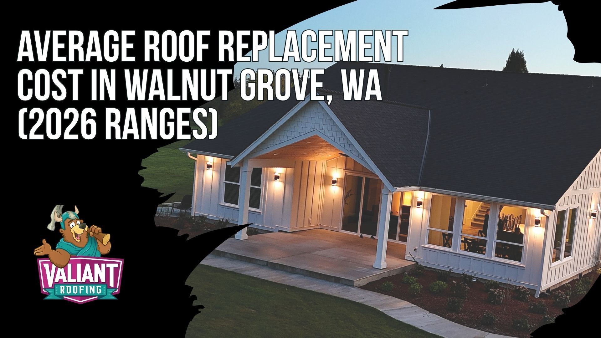 Average Roof Replacement Cost in Walnut Grove, WA (2026 Ranges)
Walnut Grove, WA roof replacement pricing in 2026 matches the Vancouver citywide average, with Camas corridor accessibility keeping Valiant Roofing scheduling efficient. Most Walnut Grove homes fall in the 1,500 to 2,200 square foot roof range at $14,900 to $24,900 simple or $18,900 to $29,900 complex, with occasional Gorge wind repair history affecting decking. A standard 2,000 square foot replacement typically lands between $8,700 and $22,000. Valiant's asphalt shingle pricing runs from $20,258 on a 1,000 square foot roof to $67,571 on a 3,000 square foot roof. Regional comparisons across Clark, Cowlitz, Skamania, Lewis, and Multnomah counties show Walnut Grove at $14,900 to $26,900 for asphalt and $29,900 to $49,900 metal.
108 SE 124th Ave Suite 8, Vancouver, WA 98684
https://www.valiantroofing.com/locations/vancouver-wa
