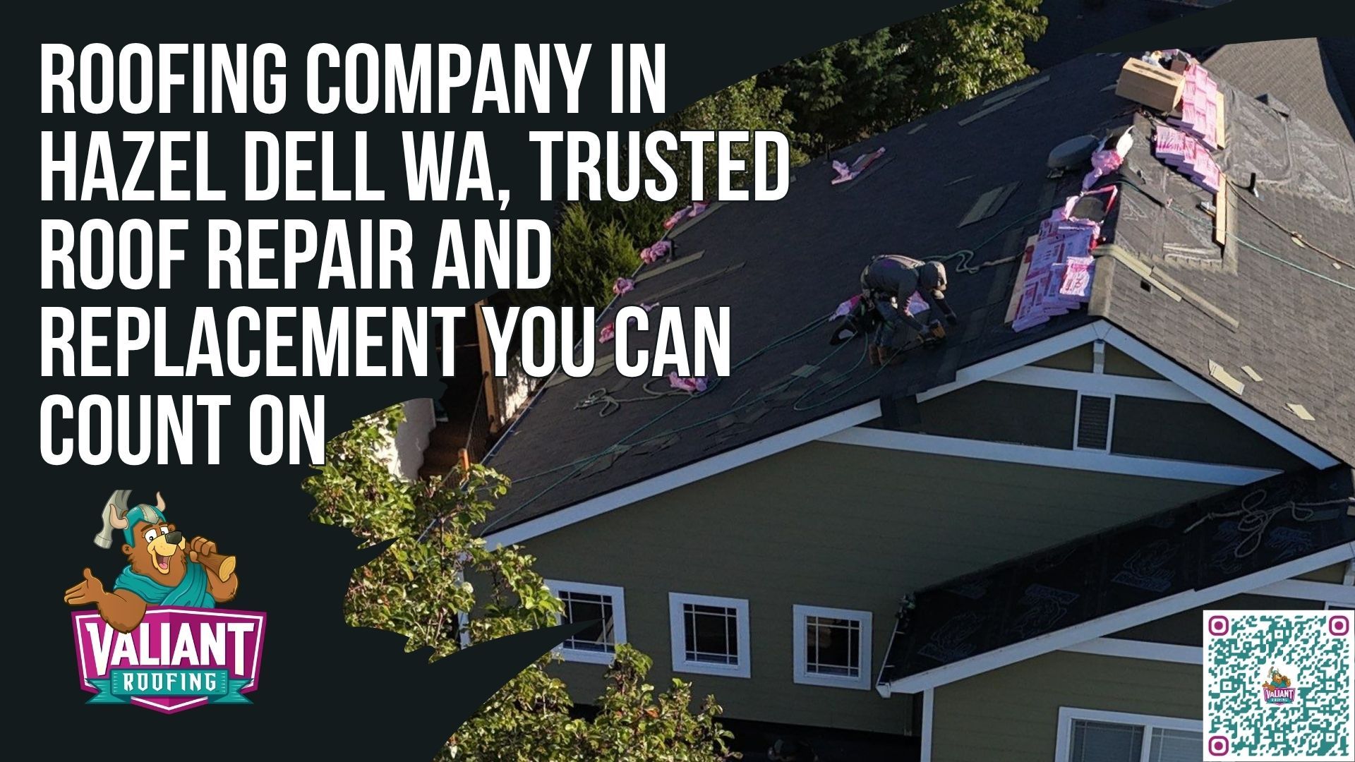 Roofing company in Hazel Dell, WA Valiant Roofing is a trusted roofing contractor providing roof repair, roof replacement, roof inspection, and emergency roofing services built for Pacific Northwest weather. Homeowners searching for a reliable roofer in Hazel Dell, WA choose Valiant Roofing for fast response times, honest assessments, and high quality workmanship using Owens Corning materials with long term warranties. From leak detection and storm damage repair to full tear offs and complete roofing systems, Valiant delivers transparent estimates, in house crews, and detailed photo documentation on every project. With strong Google reviews and a reputation for clear communication and lasting results, Valiant Roofing stands out as a top rated roofing company in Hazel Dell, WA.