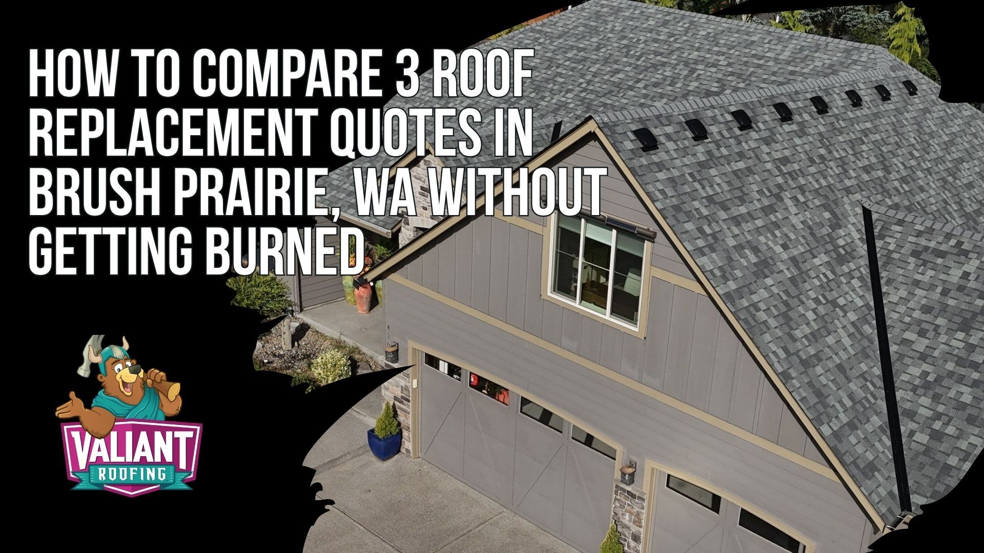 How to Compare 3 Roof Replacement Quotes in Brush Prairie, WA Without Getting Burned
Three roof replacement estimates in Brush Prairie, WA should land within 10 to 15 percent of each other if scope is identical, and any bid 30 percent above or below the others needs scrutiny before signing. The quote comparison checklist runs through tear-off scope, underlayment type, ice and water shield coverage at valleys and eaves, the flashing plan for chimneys and walls, new pipe boots, balanced ventilation, a written decking allowance, magnet sweep cleanup, and warranty terms in writing. Red flags include 