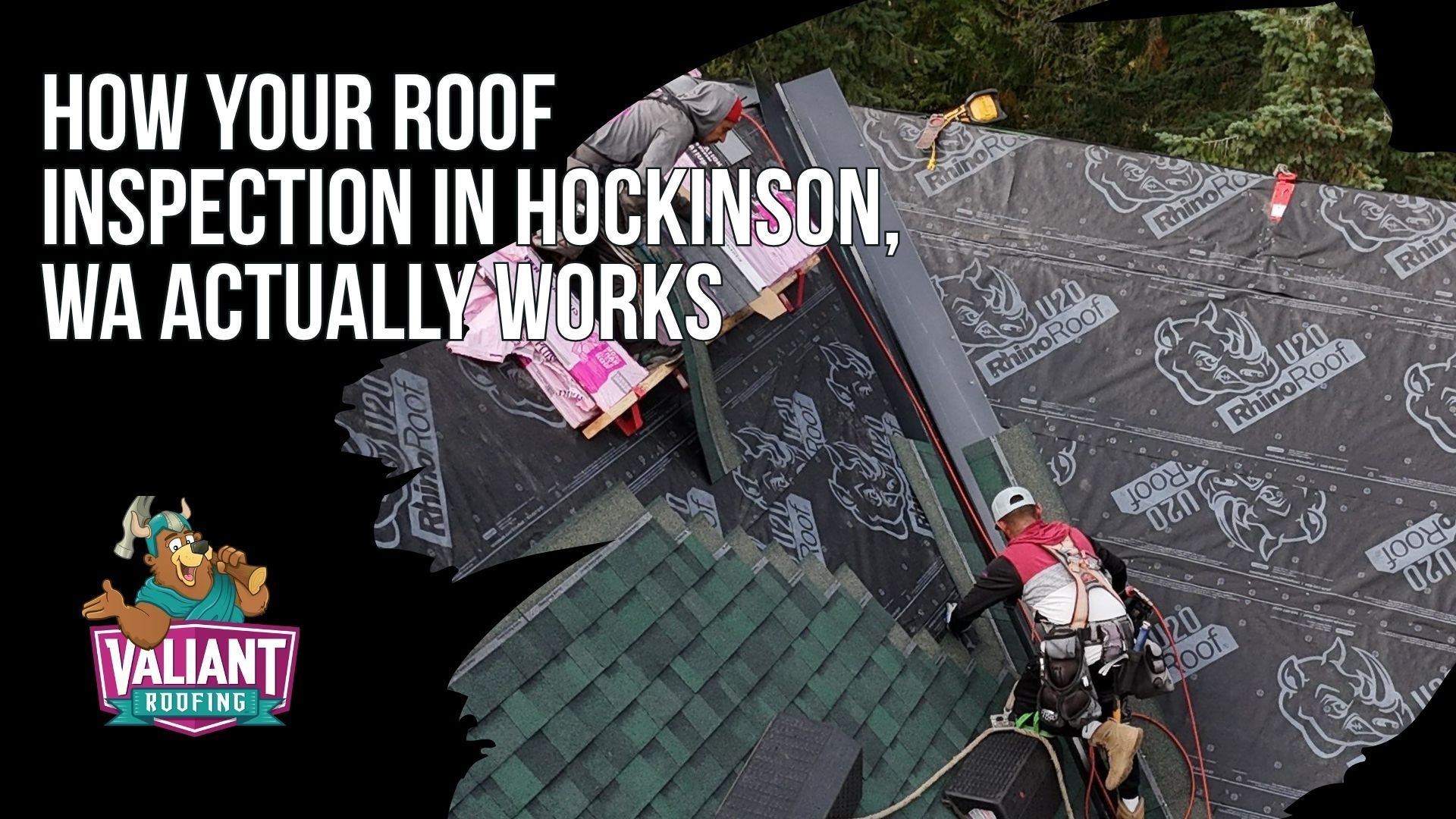 How Your Roof Inspection in Hockinson, WA Actually Works, a six step numbered process. Book in under two minutes at 360-740-7017 or by form, confirming your address, roof age and reason for the visit. Most inspections land within three to five business days, with storm and leak calls booked same or next day. A licensed Valiant inspector arrives in a marked truck and uniform and walks the perimeter with you. The on roof and attic walkthrough runs 45 to 90 minutes, photographed through CompanyCam. You get a verbal summary before the inspector leaves and a written PDF report with severity ratings and remaining life in 24 hours. Valiant Roofing, 108 SE 124th Ave Suite 8, Vancouver, WA 98684. https://www.valiantroofing.com/locations/vancouver-wa