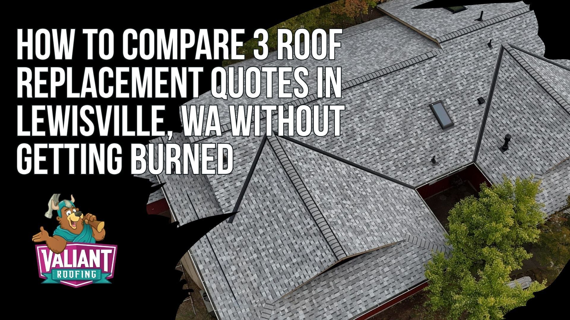 How to Compare 3 Roof Replacement Quotes in Lewisville, WA Without Getting Burned
A quote comparison framework for Lewisville, WA homeowners weighing three roof replacement bids, structured around scope and materials rather than just the lowest number. The checklist pairs tear off scope, underlayment, ice and water shield, flashing plan, pipe boots, ventilation, decking allowance, cleanup, and warranty with side by side notes showing what GOOD and BAD look like in writing. A red flags section calls out P.O. box only addresses, demands for full payment up front rather than the standard 50 percent down, missing contractor license numbers, vague material specs, same day signing pressure, and any bid landing 30 percent or more below the other two.
Address: 108 SE 124th Ave Suite 8, Vancouver, WA 98684
URL: https://www.valiantroofing.com/locations/vancouver-wa